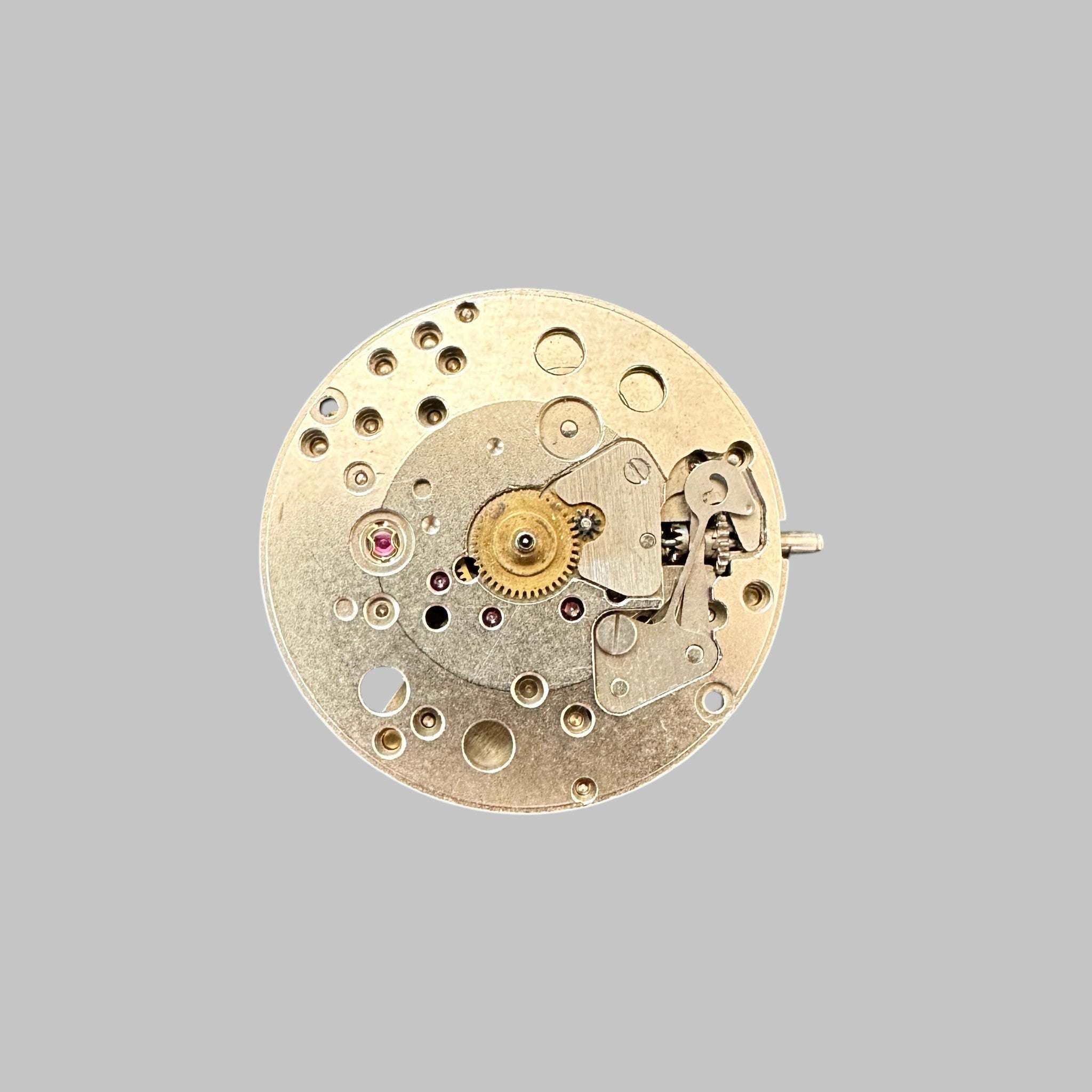 Genuine original vintage complete movement from Tissot for caliber 781-1 - side view