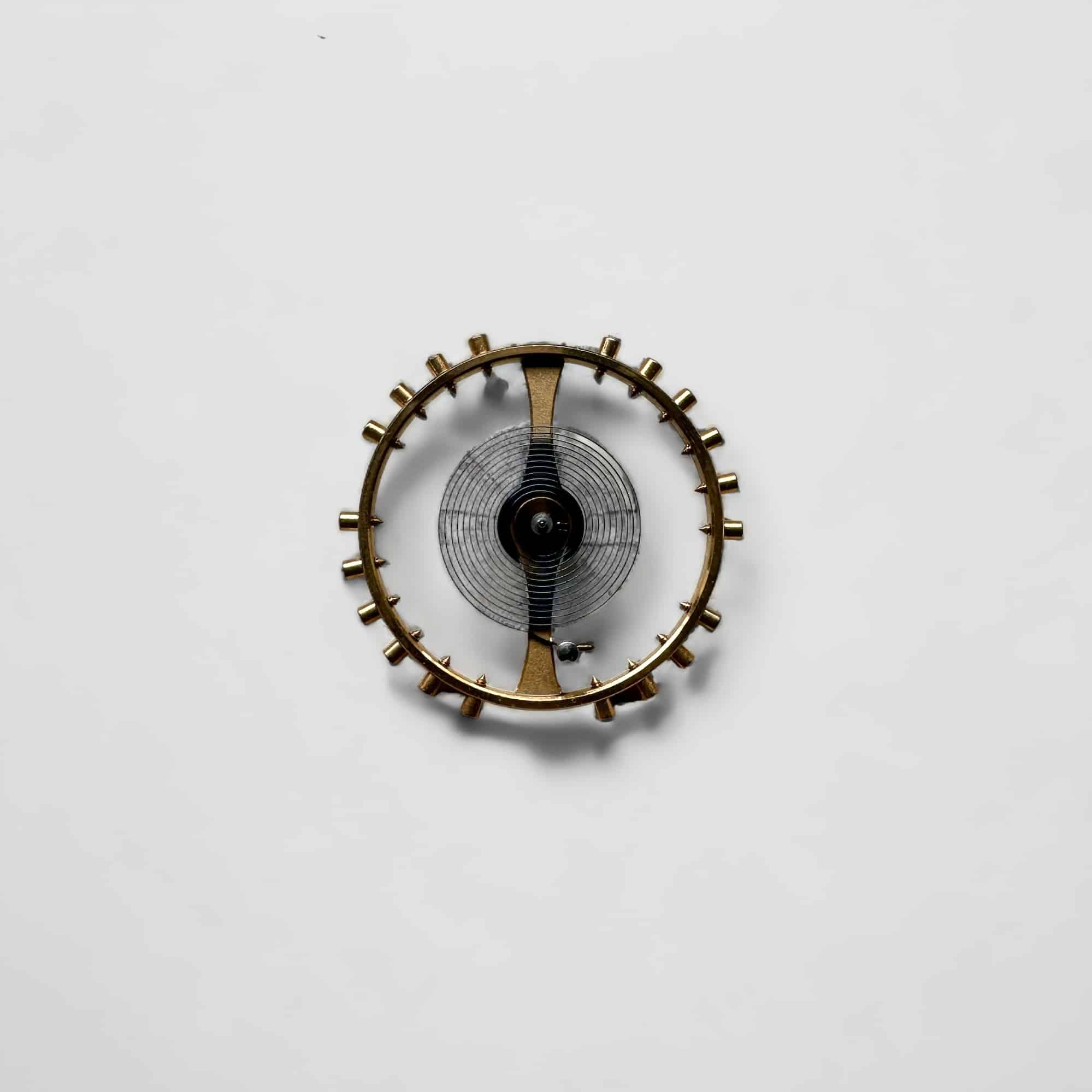 Genuine original vintage complete balance with screw from VALJOUX for caliber 72 referenced with nomenclature 721