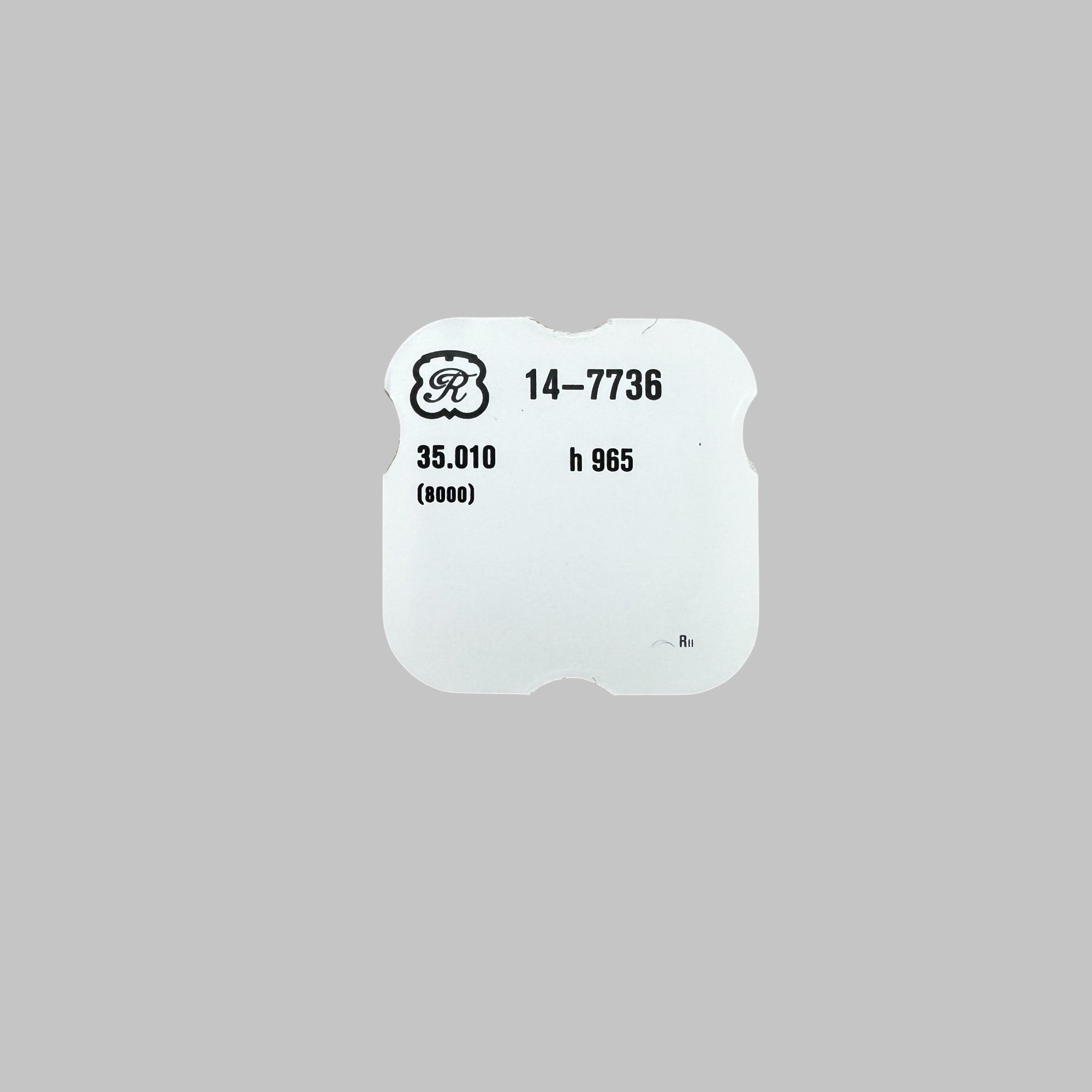 Genuine original vintage seconde chronographe wheel from VALJOUX for caliber 7736 referenced with nomenclature 8000