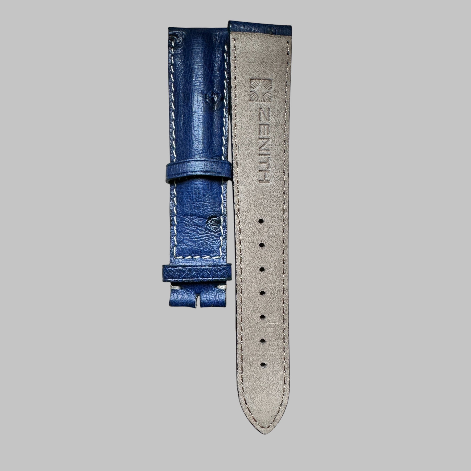 ZENITH - STRAP MINT, VINTAGE BLUE STRAP 19MM