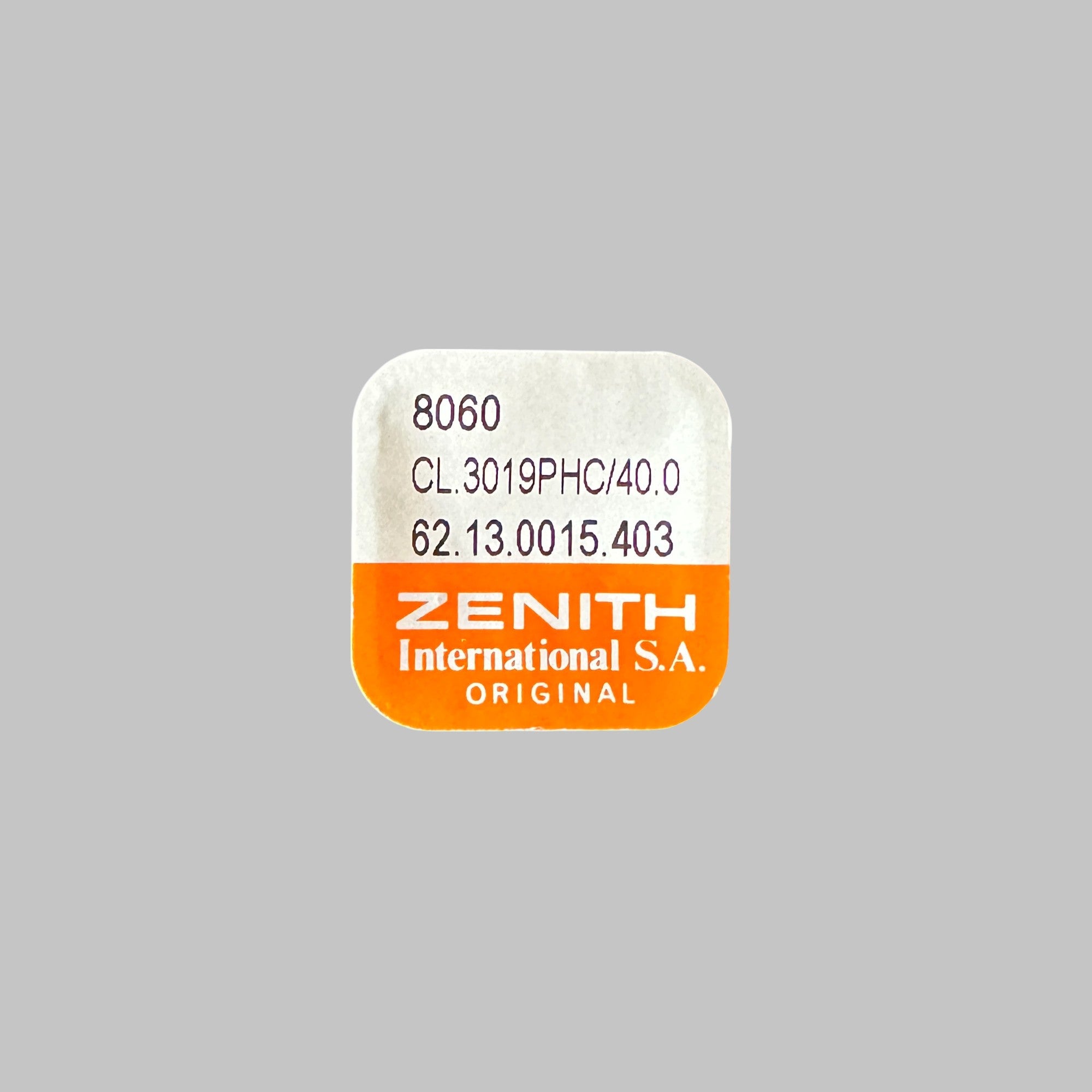 ZENITH 3019/400 - ROUE ENTRAINEUSE 8060 ANCIEN STOCK NEUF