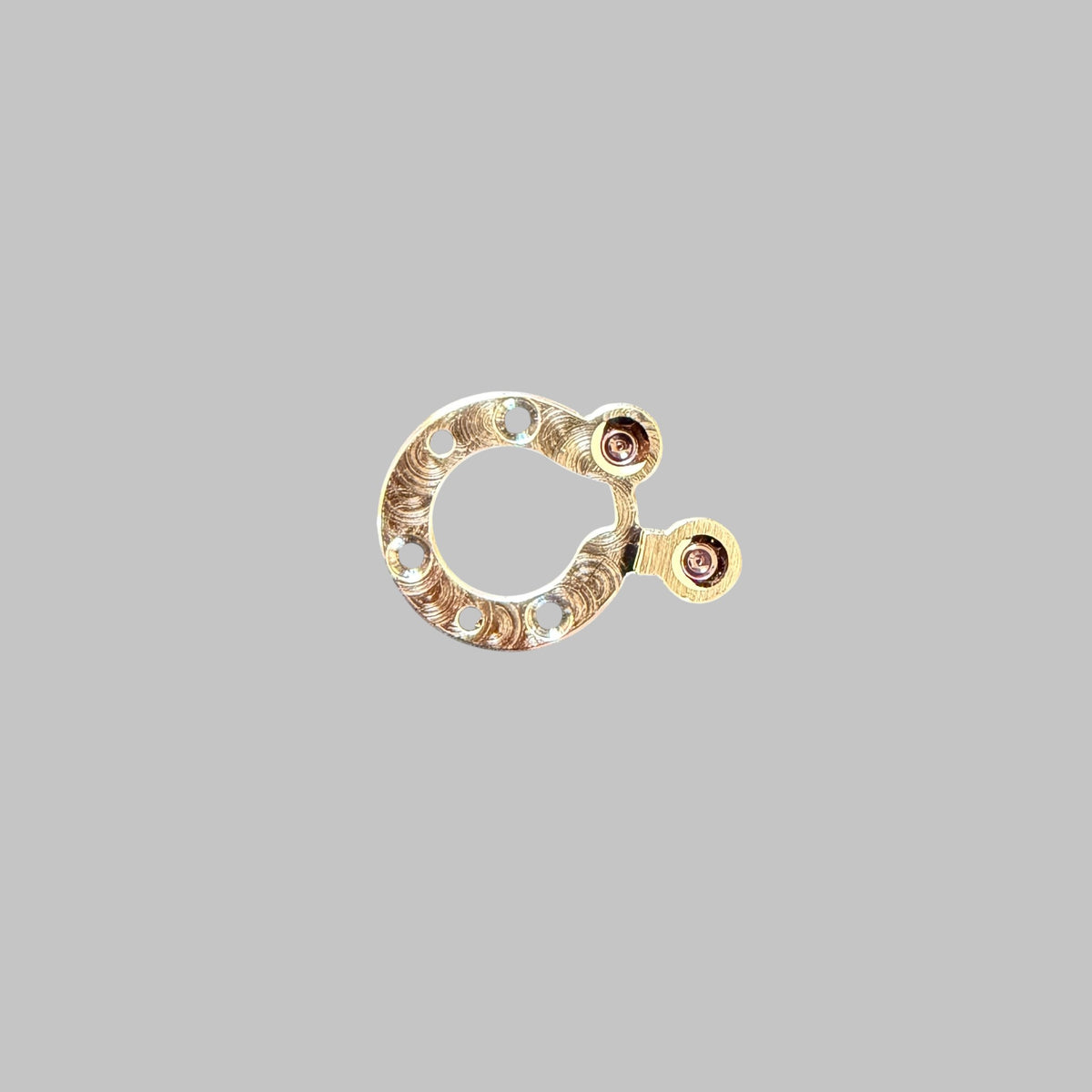 Genuine original vintage pallet fork bridge from Cartier for caliber 9452MC of the model TOURBILLON of line BALLON BLEU - side view
