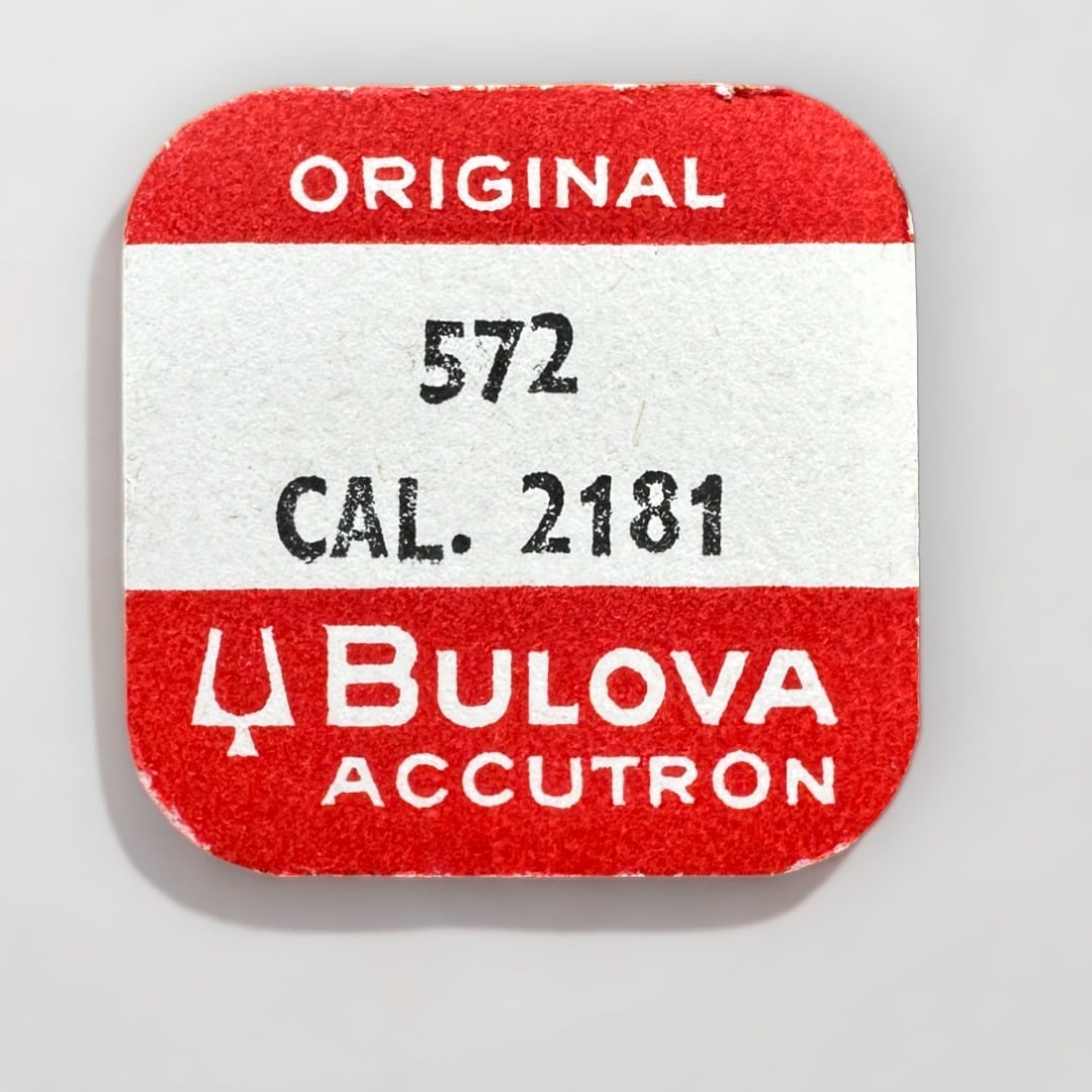 This is a picture of the BULOVA CAL. 2181 - 0 572 watch component.