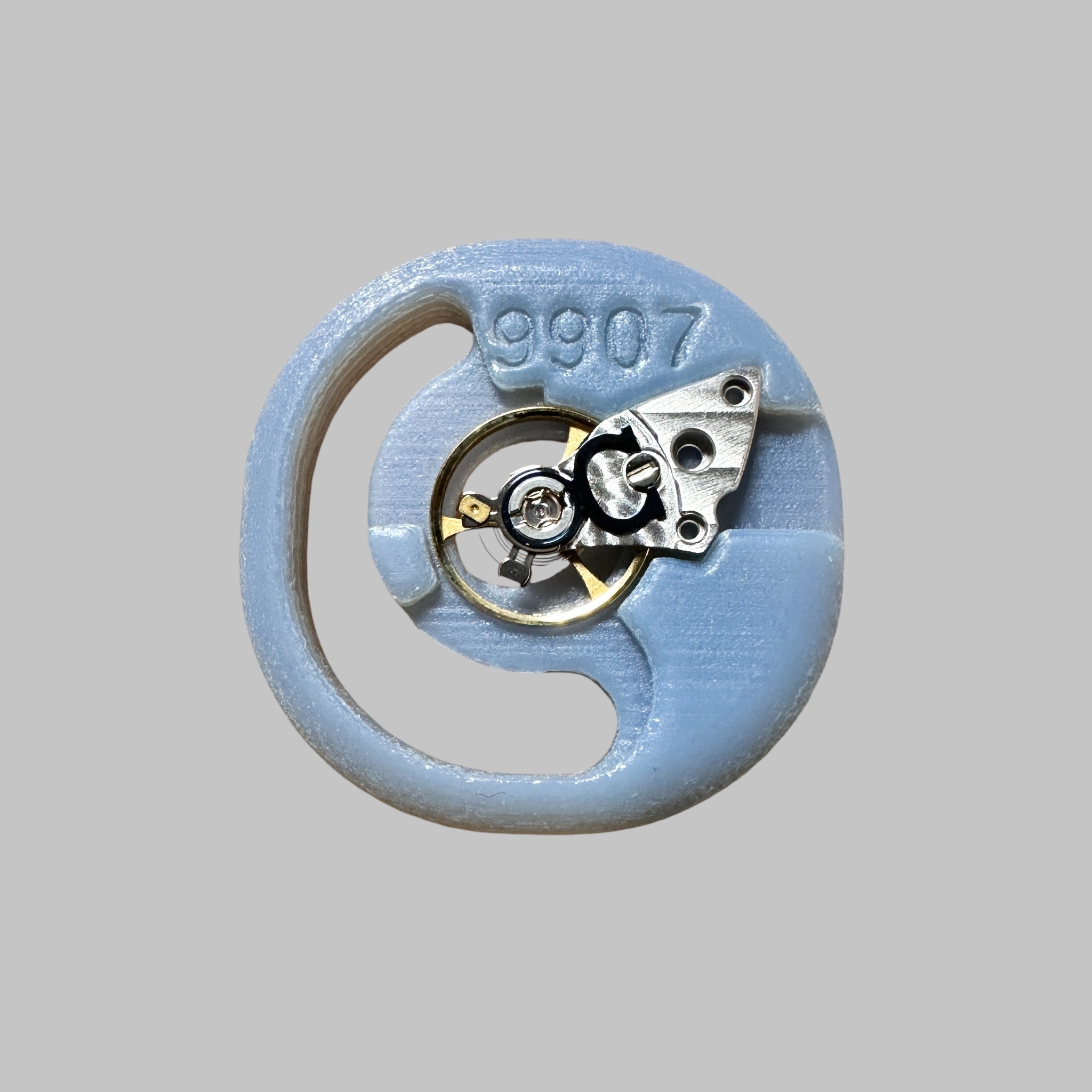 Genuine original vintage balance with spiral from Cartier for caliber 9907 of the model CHRONOGRAPH of line CALIBRE DE CARTIER - front view