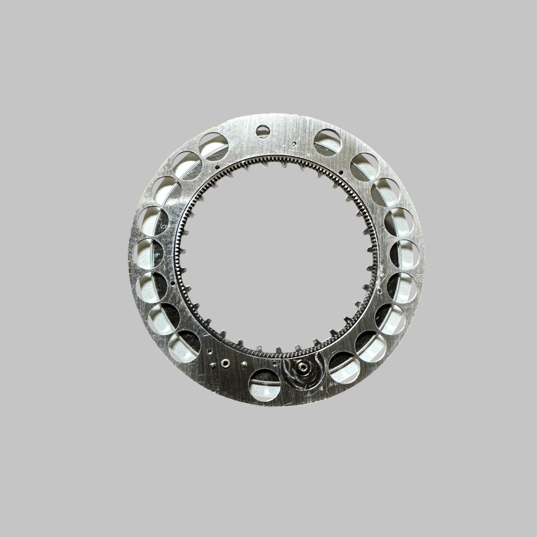 Genuine original vintage date disk from Cartier for caliber 9908MC of the model ANNUAL CALENDAR of line ROTONDE - back view