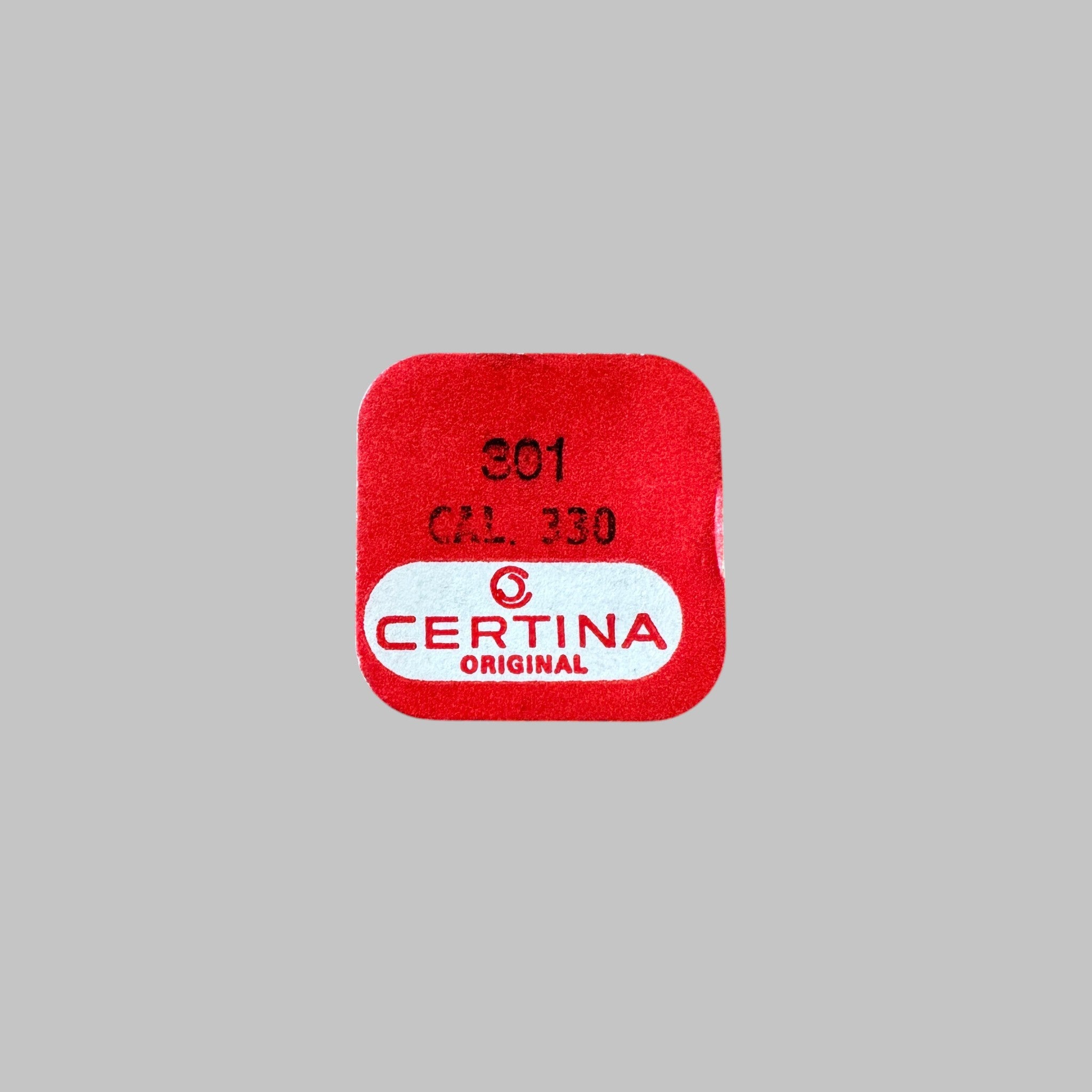 Genuine original vintage regulator from Certina for caliber 330 referenced with nomenclature 301 - side view