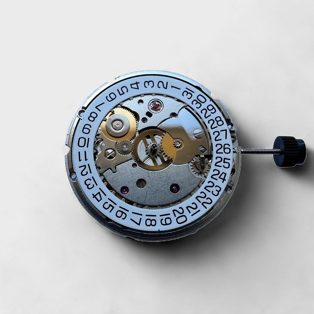 This is a picture of the ETA CAL. 2824-2 - AUTOMATIC MOVEMENT COMPLETE NEUTRAL watch component.