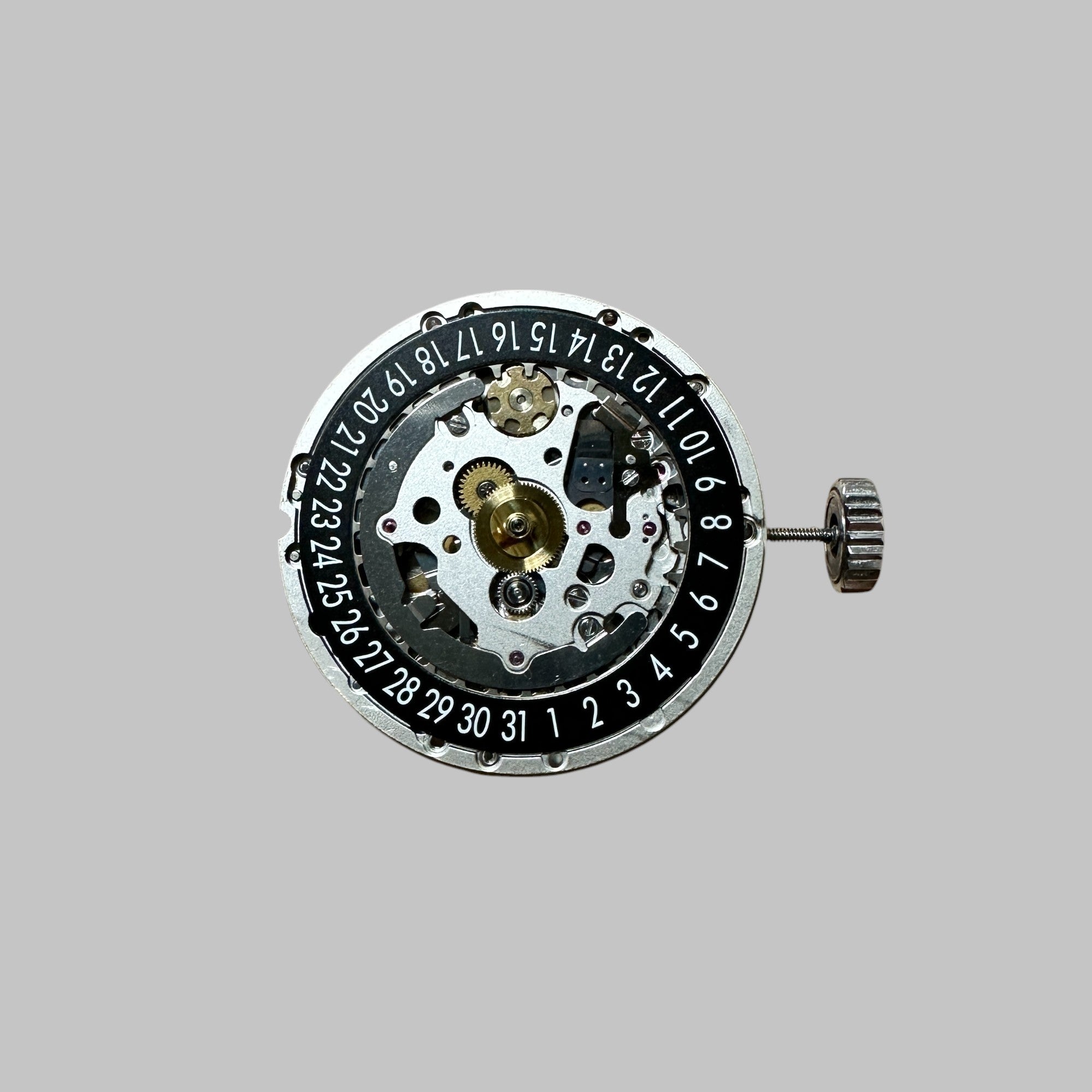 ETA CAL. 2894-2 - COMPLETE MOVEMENT MINT, DATE DISC IN BLACK FOR DATE WINDOW AT 6