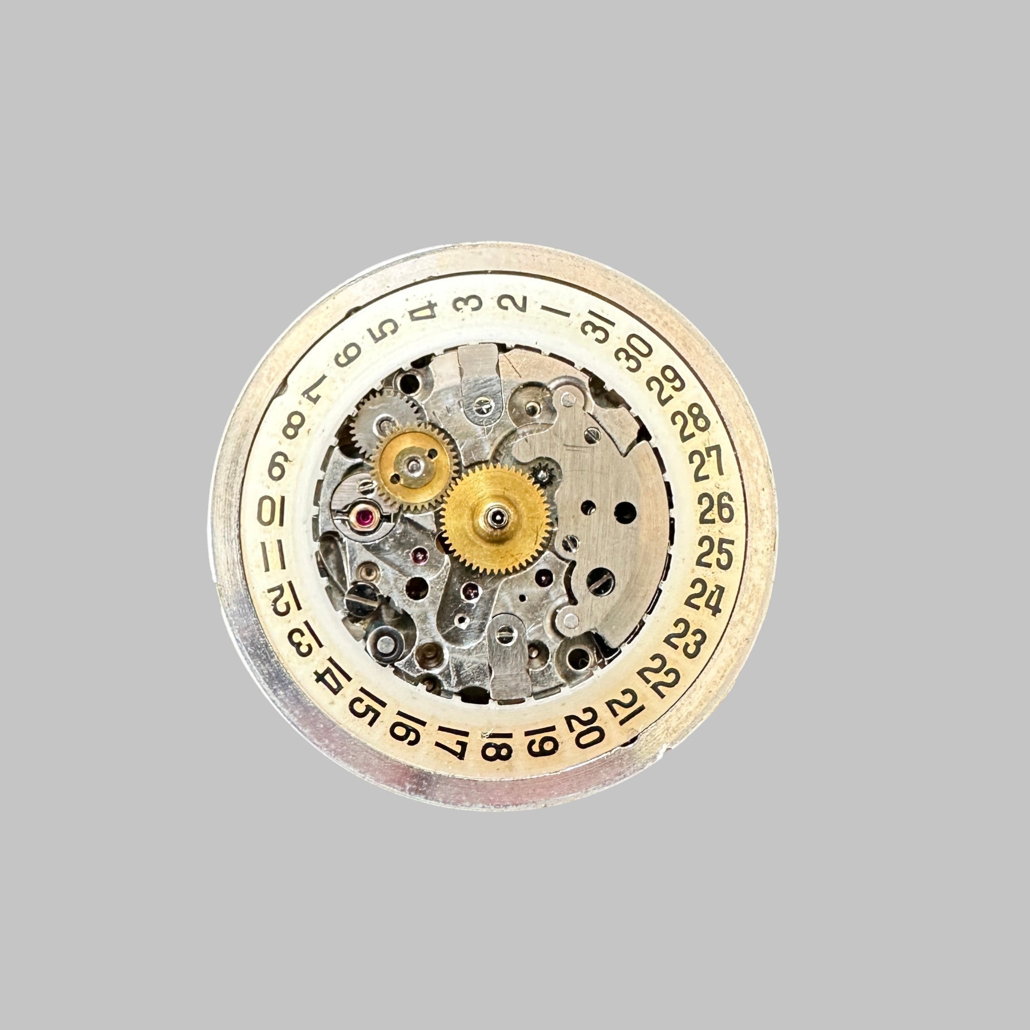 Genuine original vintage movement from Eterna for caliber 1243 UC - side view