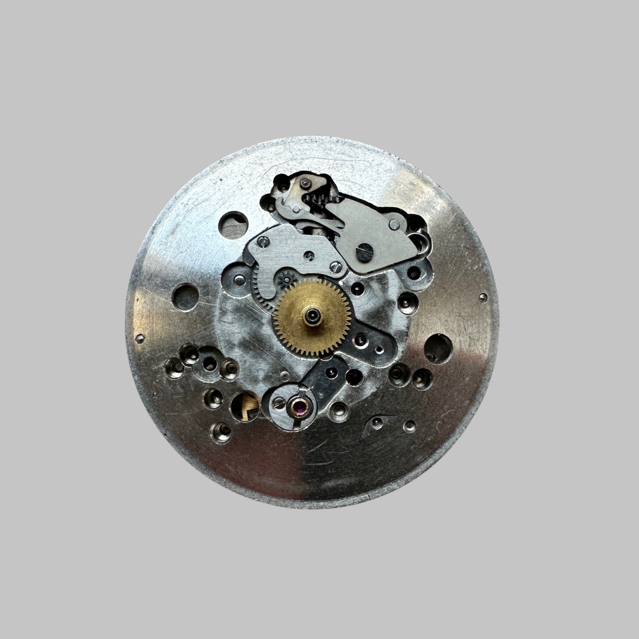 Genuine original vintage movement from Eterna for caliber 1247 TC - side view