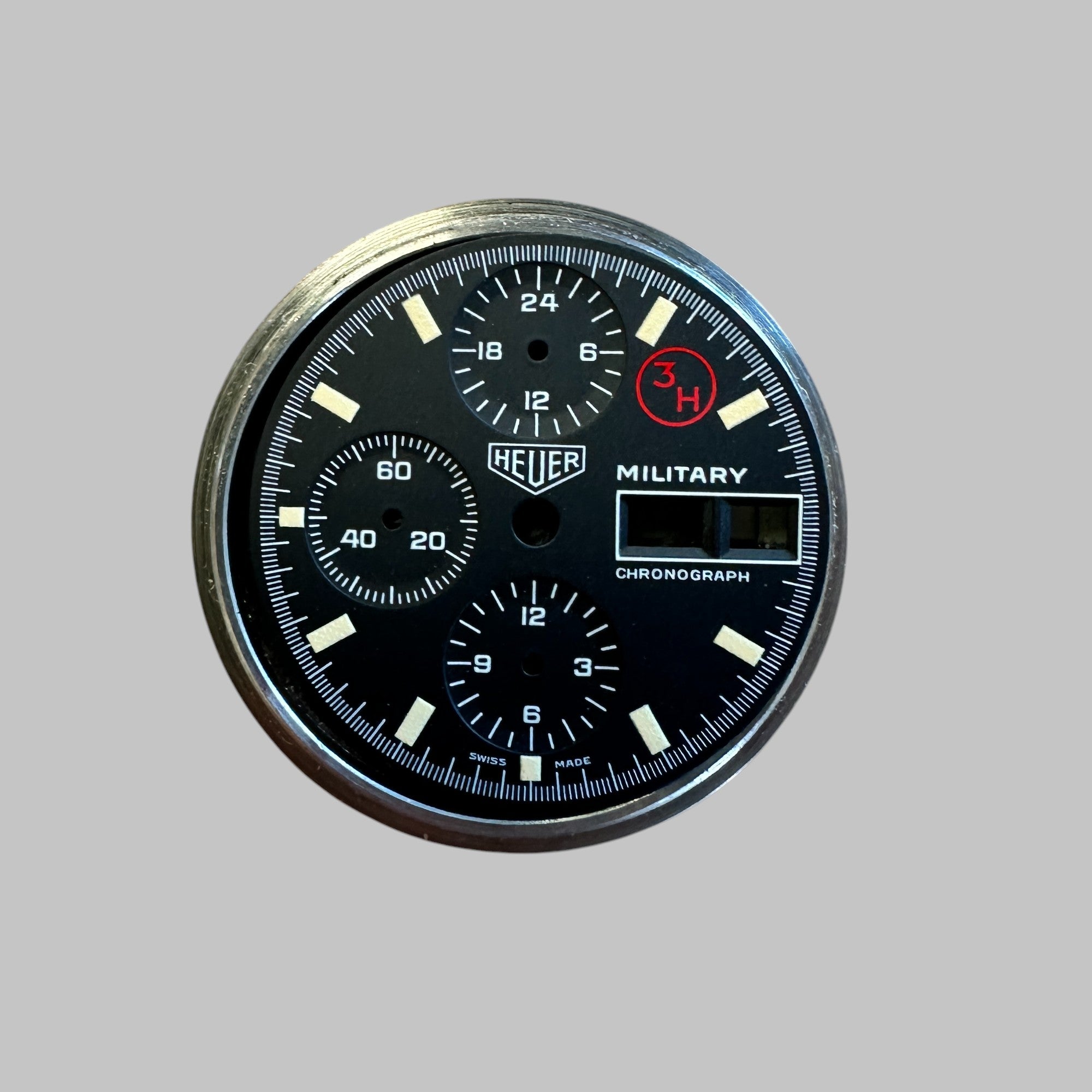 HEUER CAL. 5100 - CASE AMI 510.143 NOS, COMPLETE WITH DIAL