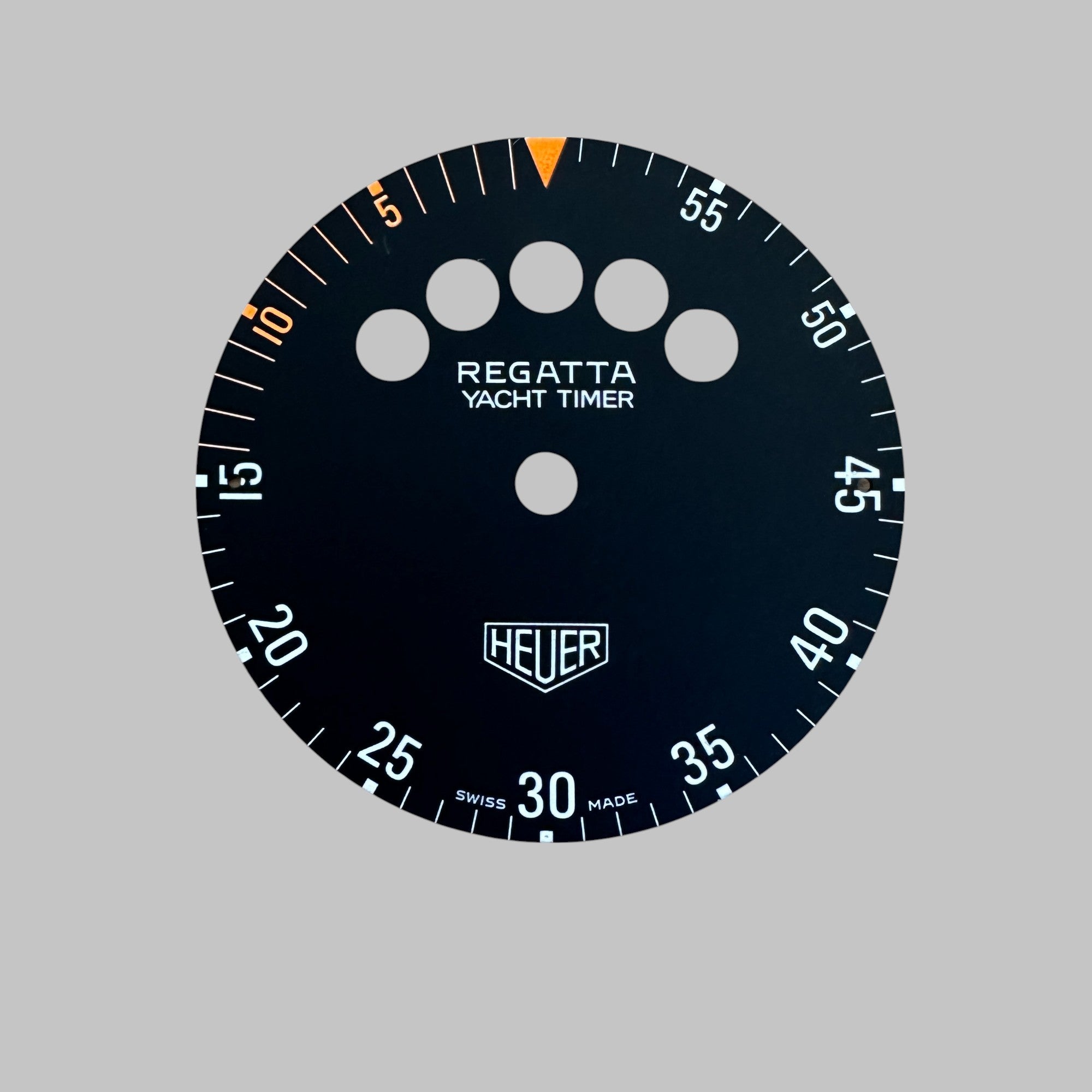 HEUER - DIAL REGATTA YACHT TIMER GOOD, DIAM: 49,30