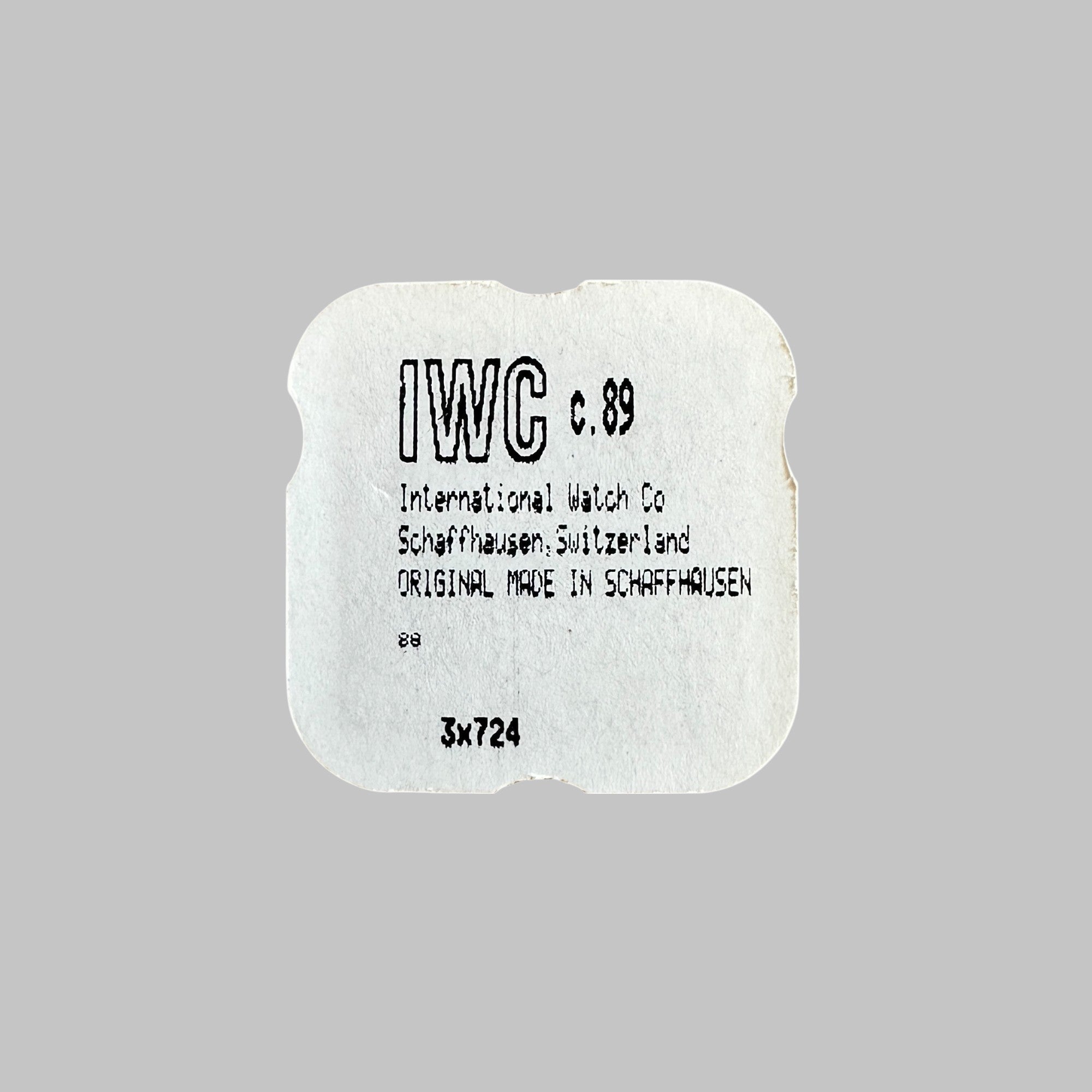 IWC CAL. C. 89 - BALANCE STAFF 724 NOS