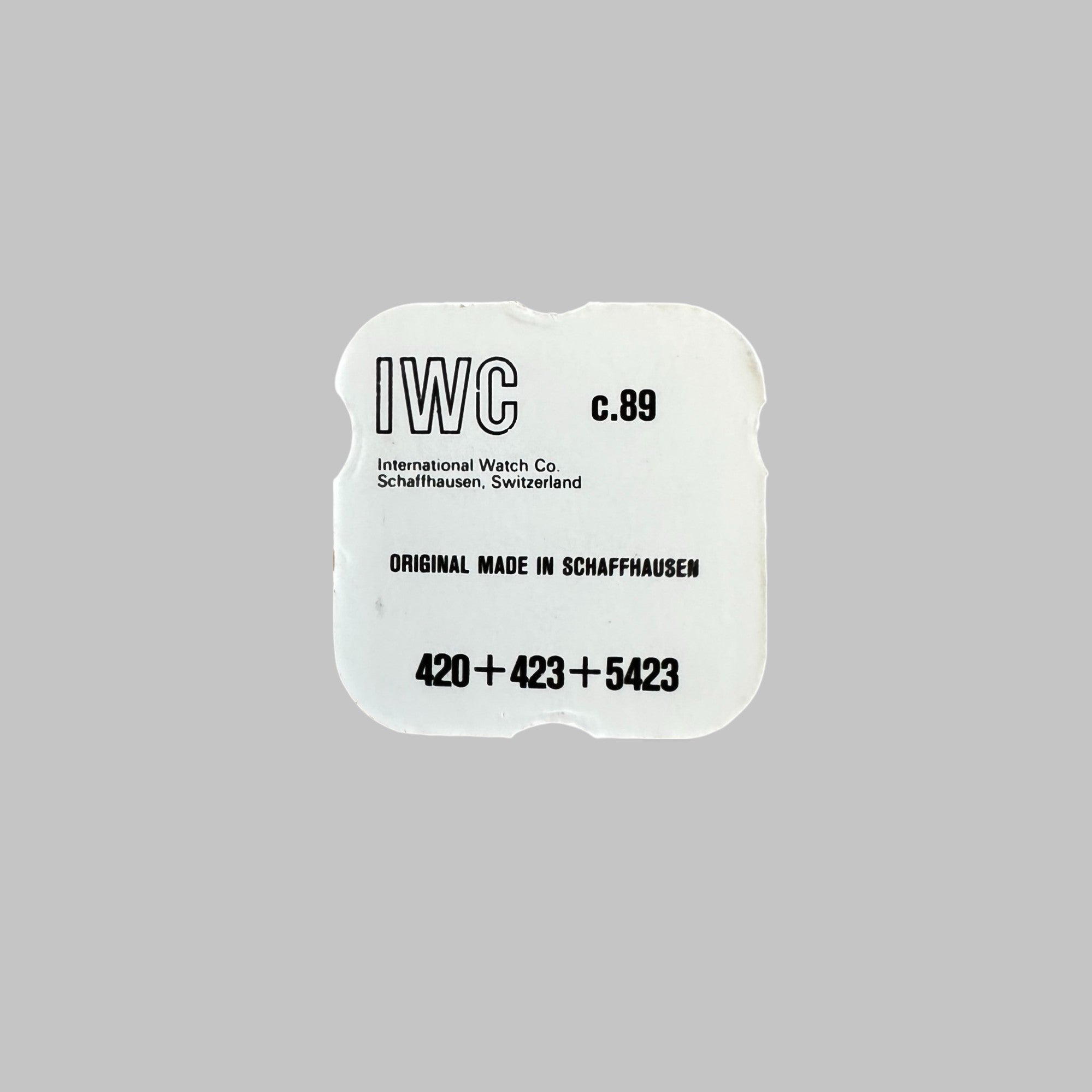 IWC CAL. C. 89 - CROWN WHEEL WITH COR AND SCREW 420 + 423 + 5423 NOS