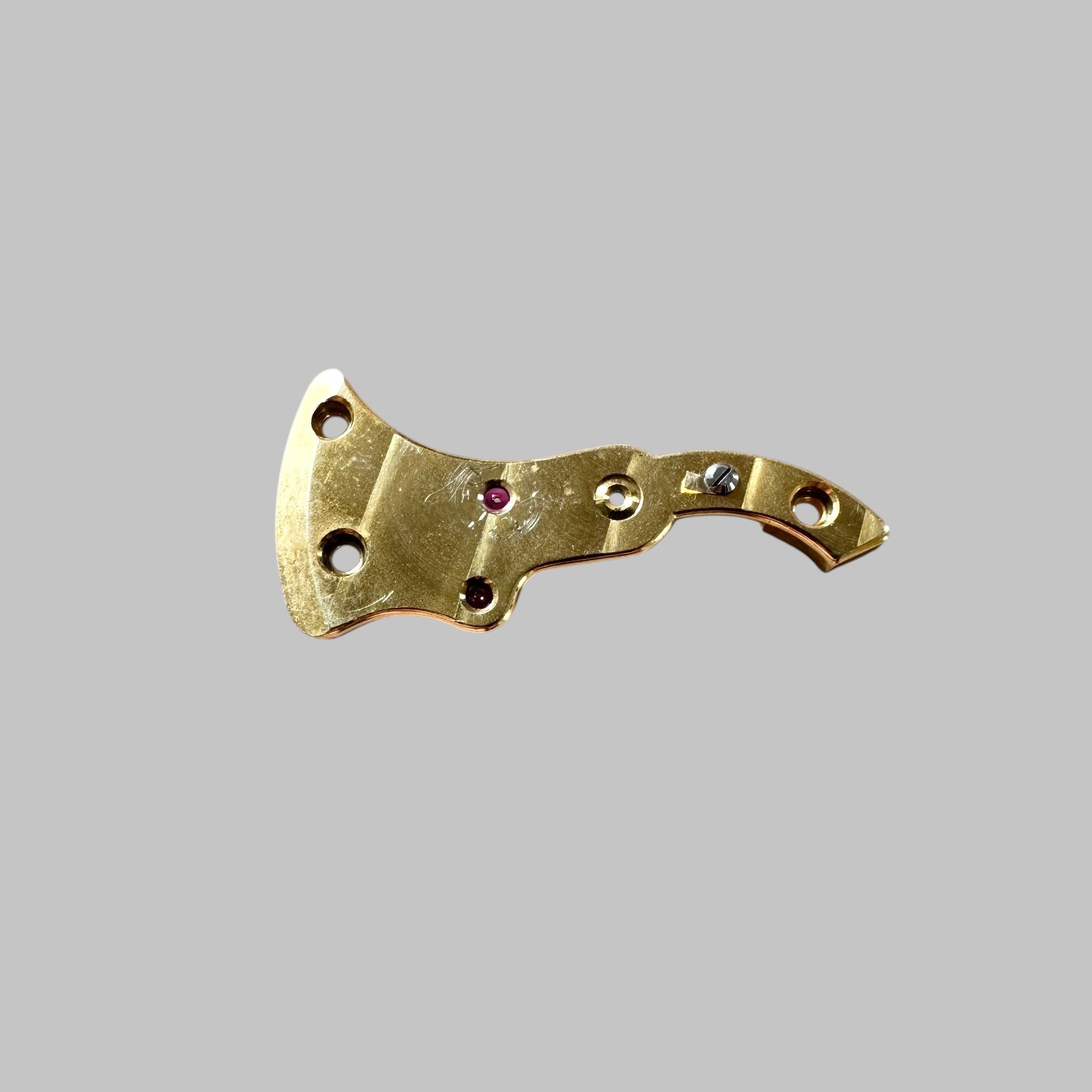 Genuine original vintage train wheel bridge from Jaeger-LeCoultre for caliber 450/4C referenced with nomenclature 110 - side view