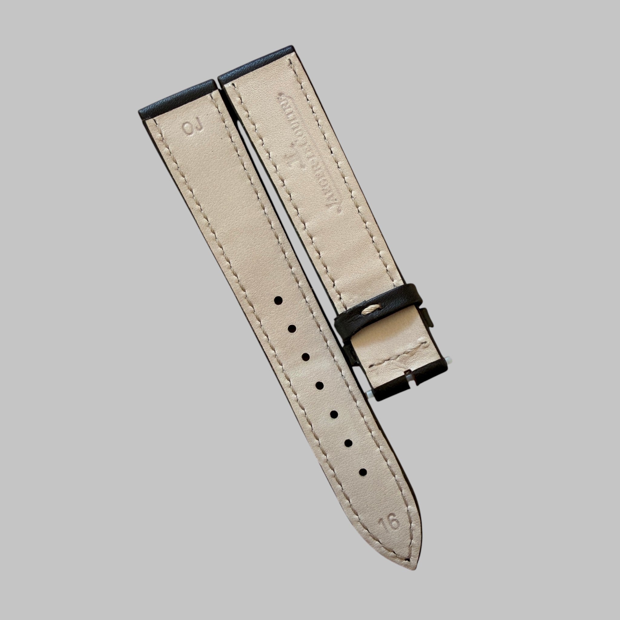 Jaeger-LeCoultre bracelet cuir marron 16/14mm
