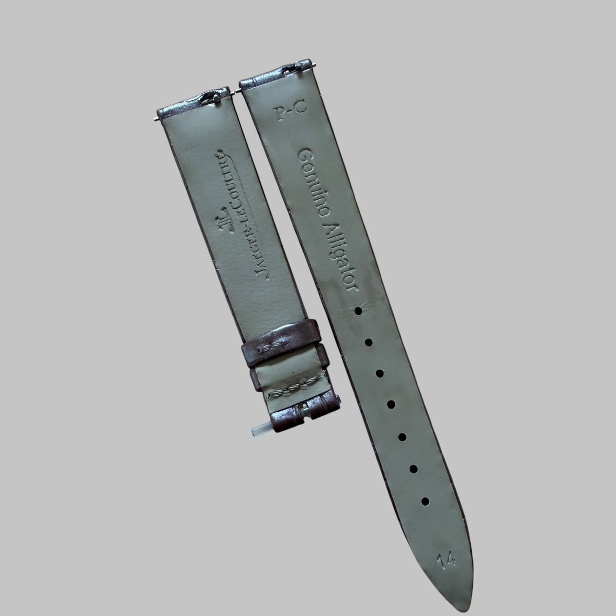Jaeger-LeCoultre bracelet cuir marron 14/12mm