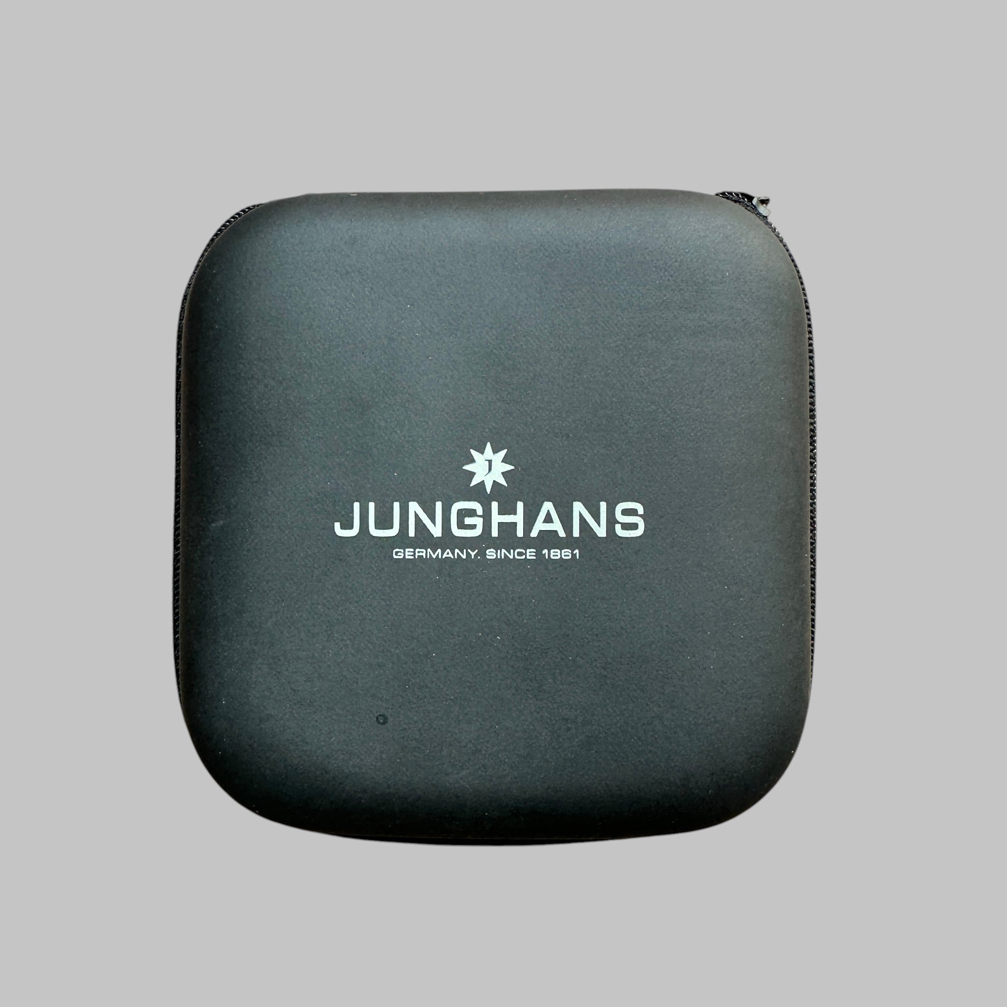 Genuine original vintage travel pouch from Junghans - side view