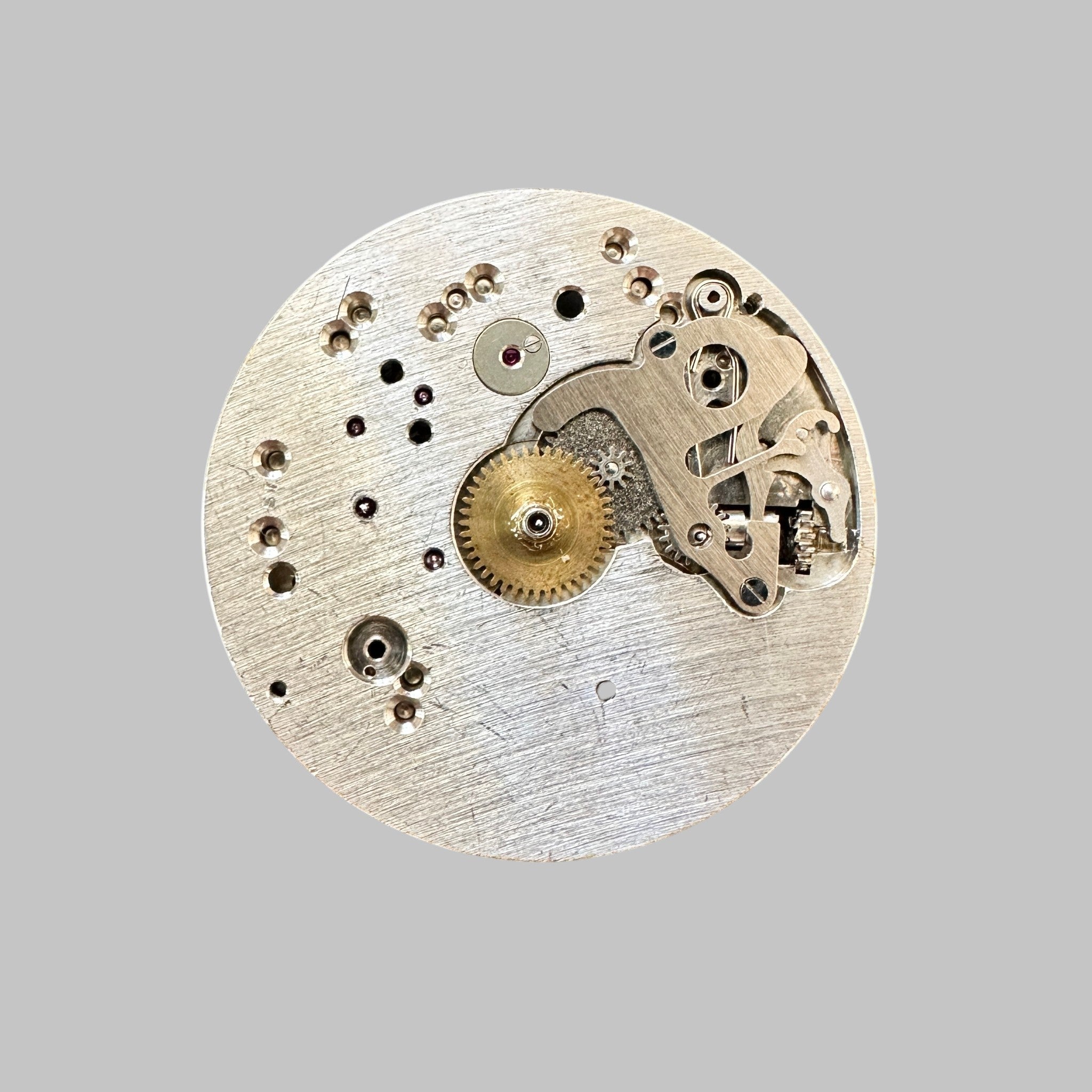 Genuine original vintage complete movement from Landeron for caliber 51 - side view