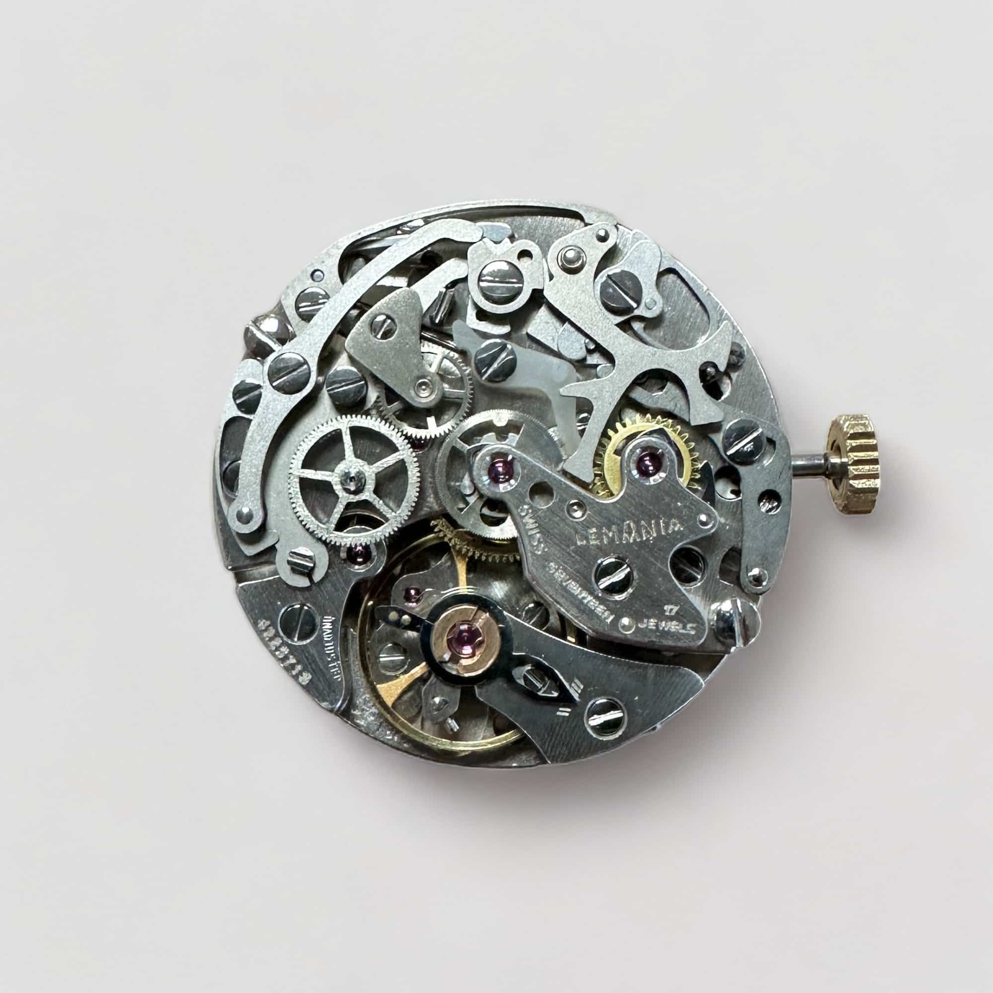 This is a picture of the LEMANIA CAL. 1873 - MECHANICAL MOVEMENT COMPLETE watch component.