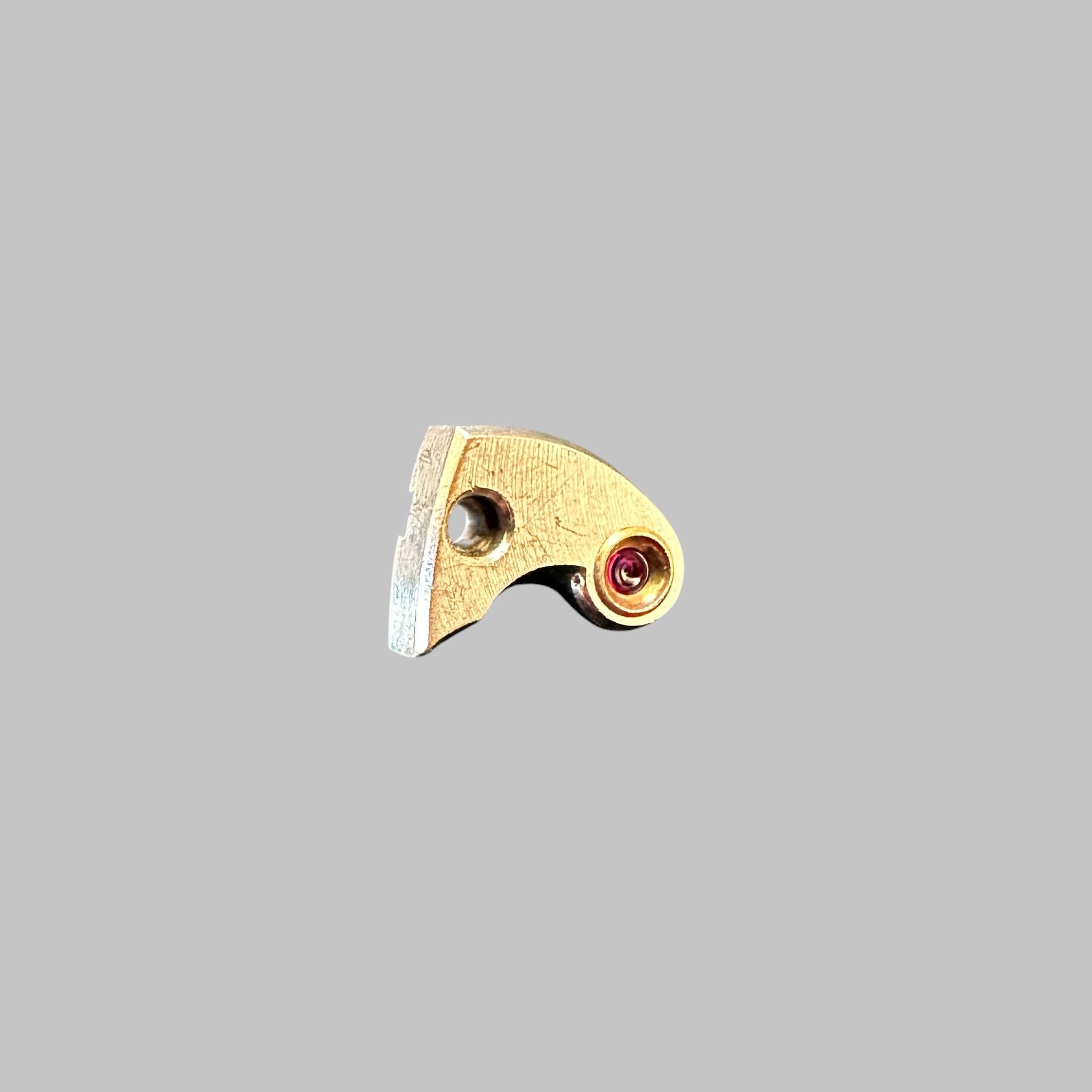 Genuine original vintage escape wheel bridge from Longines for caliber 12.68Z - side view