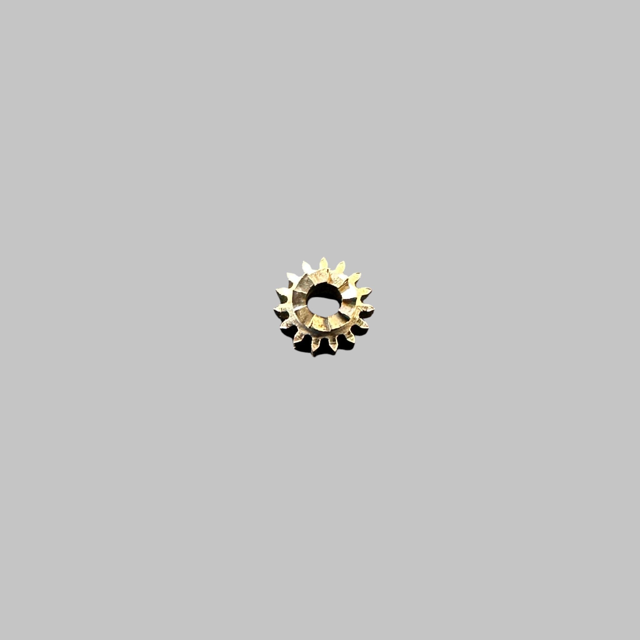 Genuine original vintage winding pinion from Longines for caliber 12.68Z - side view