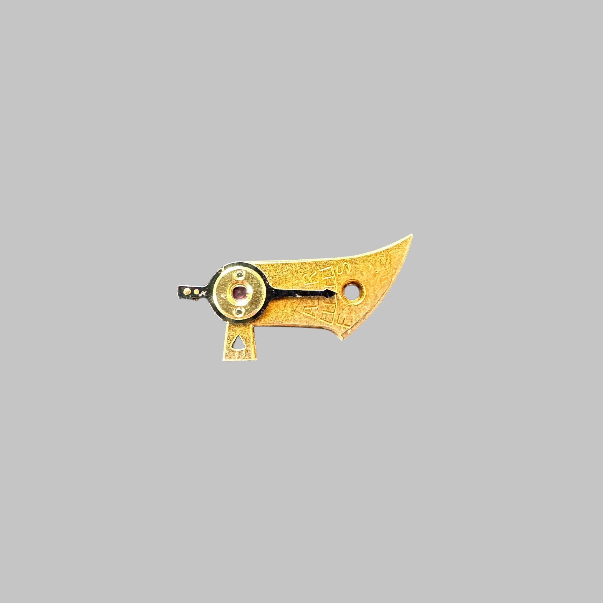 Genuine original vintage balance bridge from Longines for caliber 12.68Z - side view