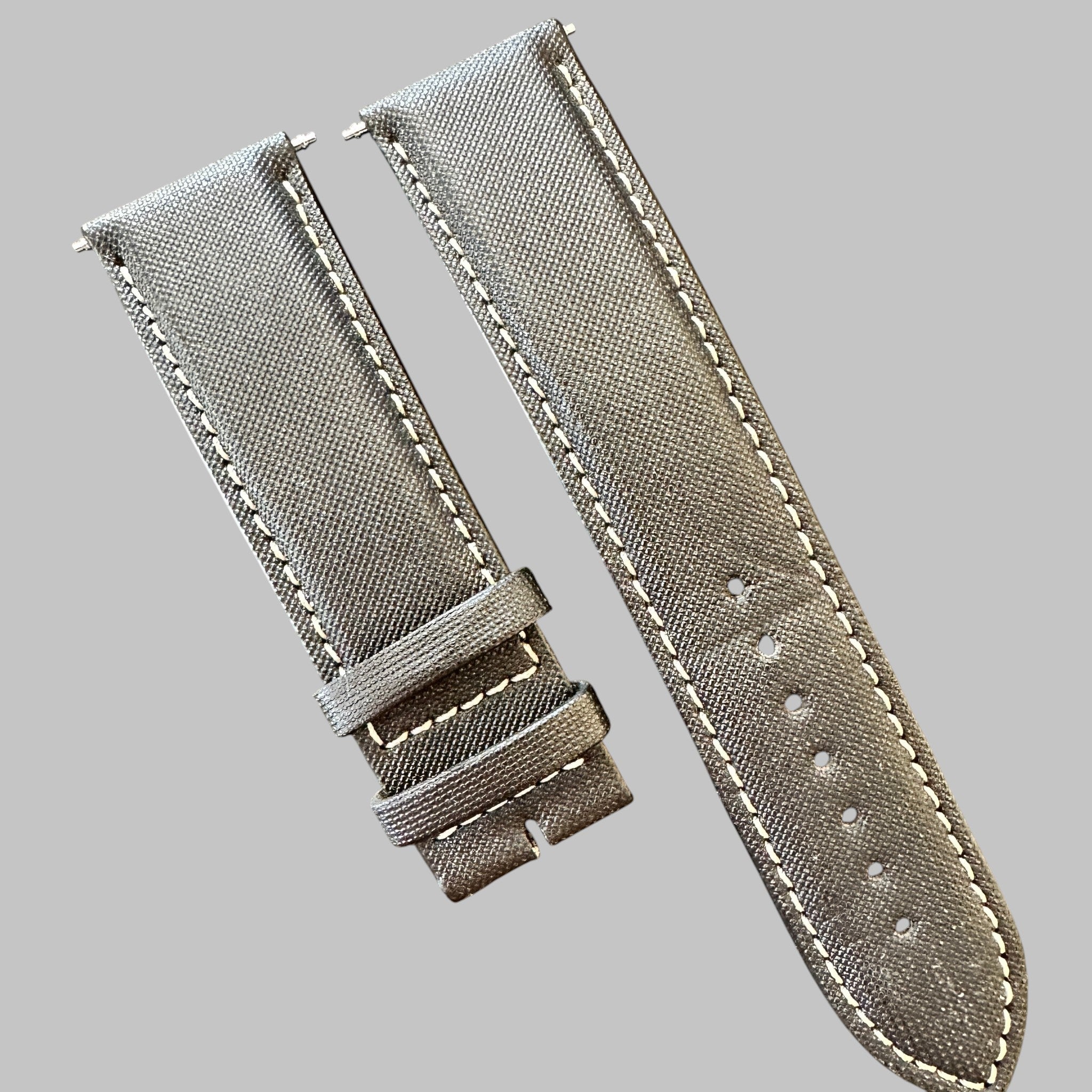 Genuine original vintage strap from Longines - side view