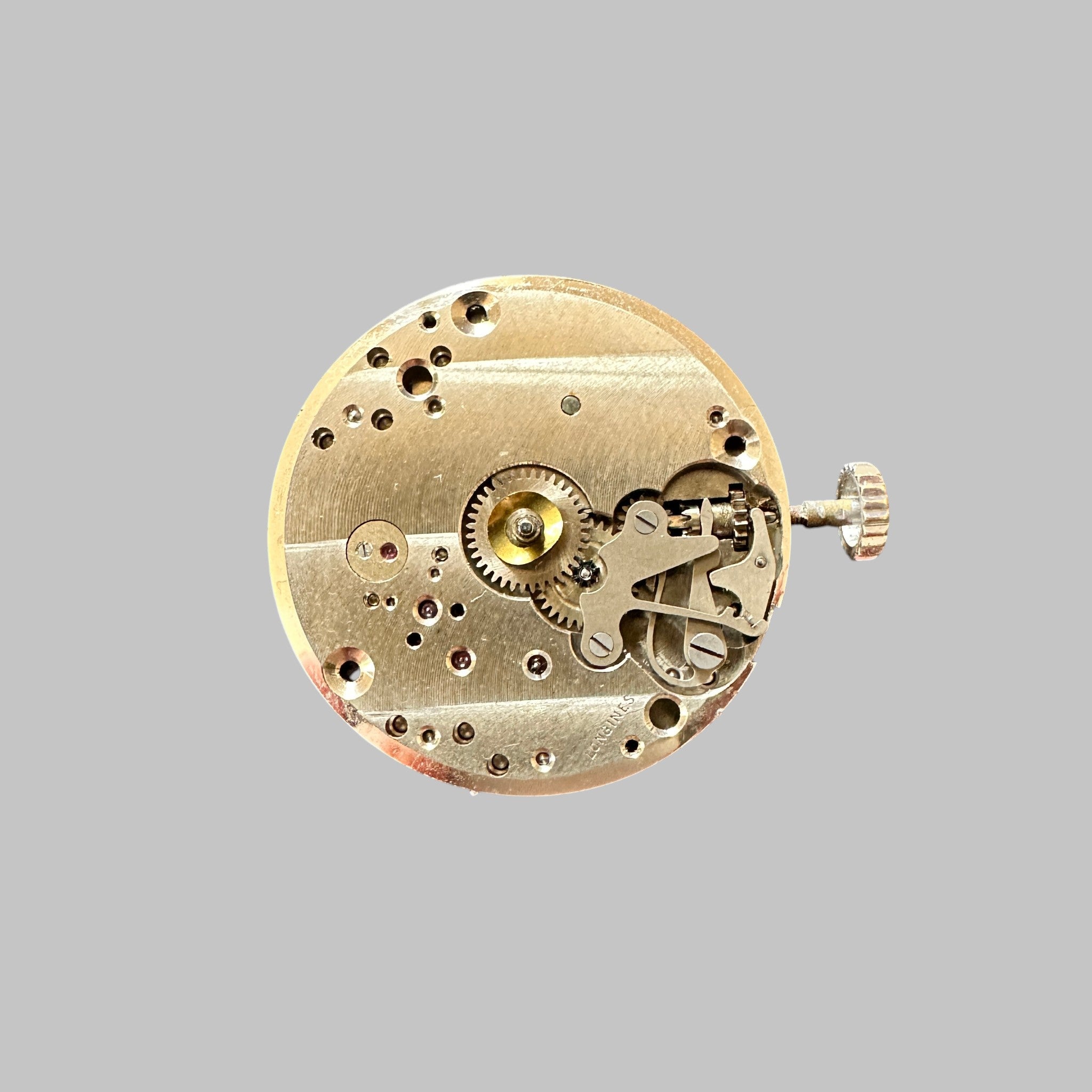 Genuine original vintage movement from Longines for caliber 12.68Z - side view