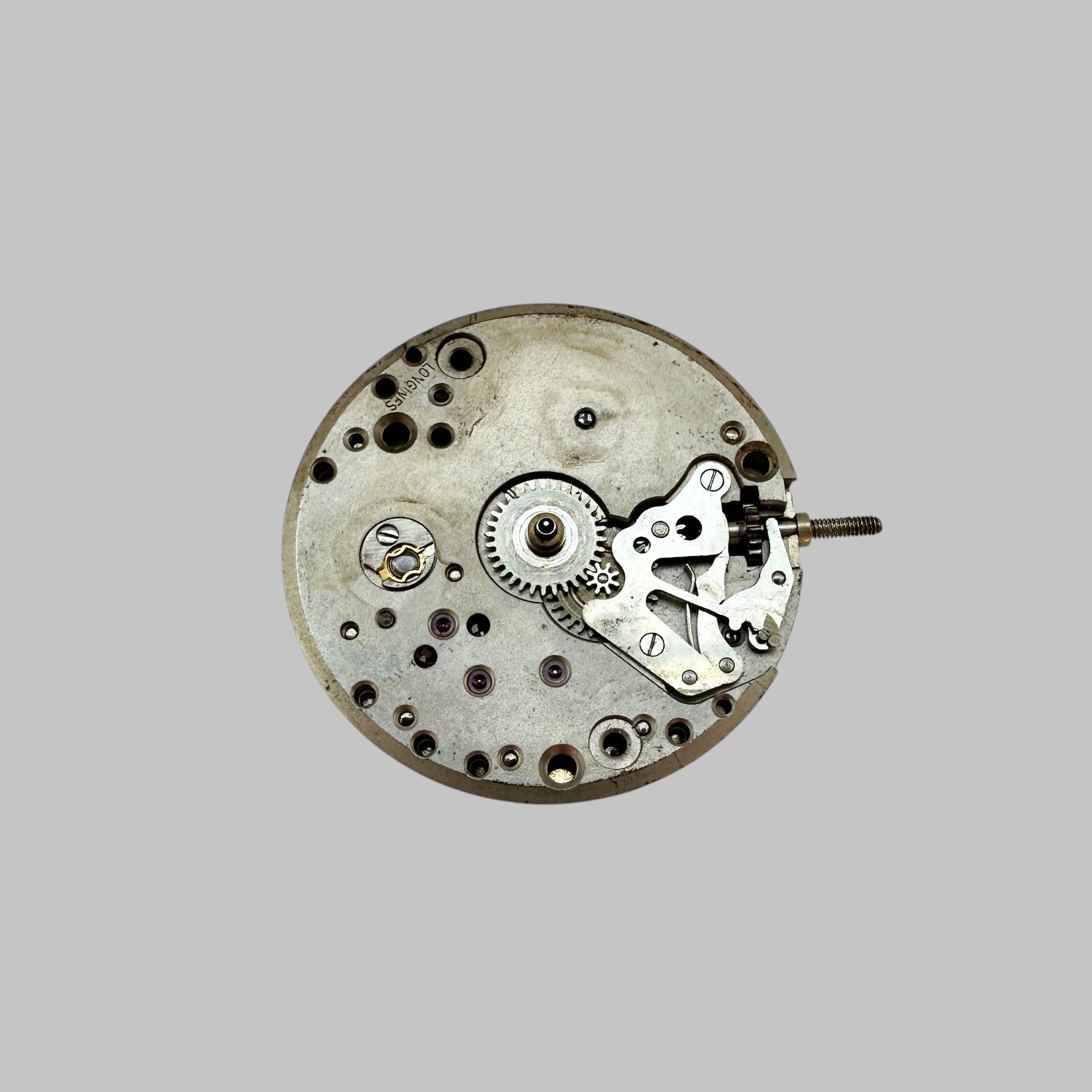 Genuine original vintage complete movement from Longines for caliber 23ZS - side view