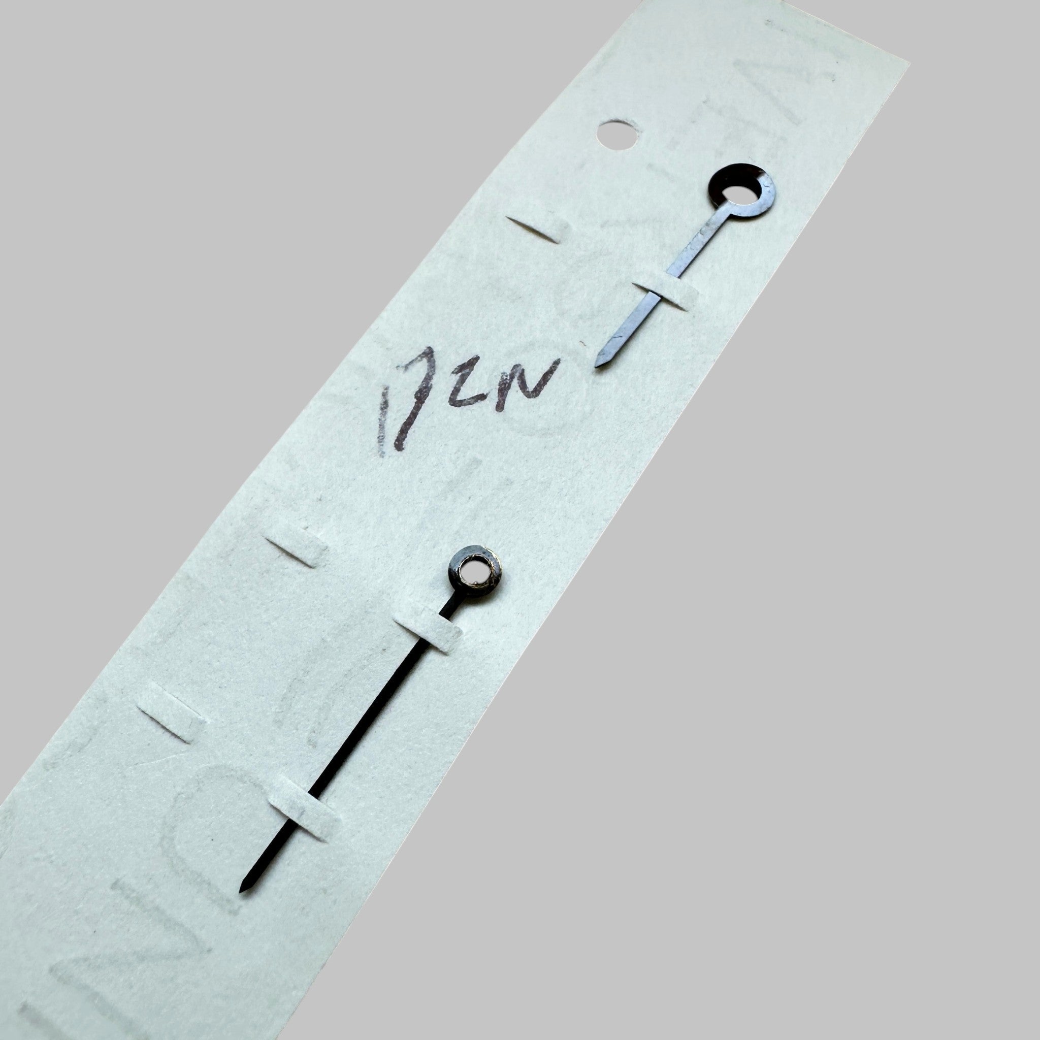 Genuine original vintage hour minute hands from Longines for caliber 13ZN - side view