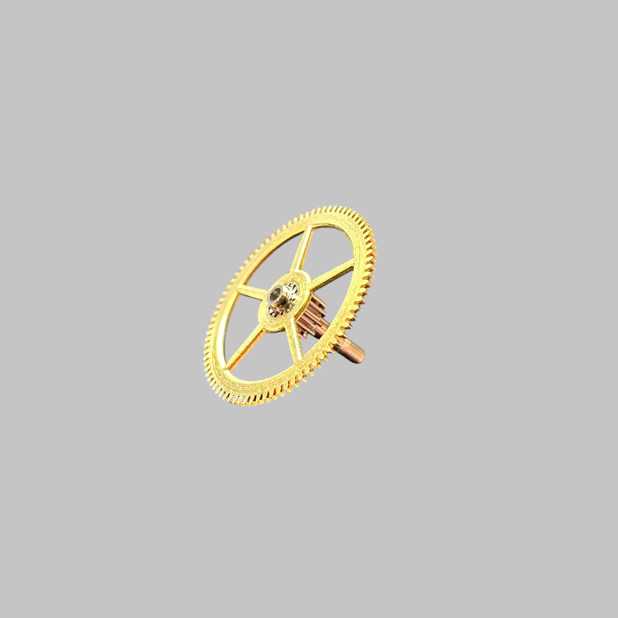 Genuine original vintage center wheel from Omega for caliber 33.3 / LEMANIA 15 referenced with nomenclature 1224 - side view