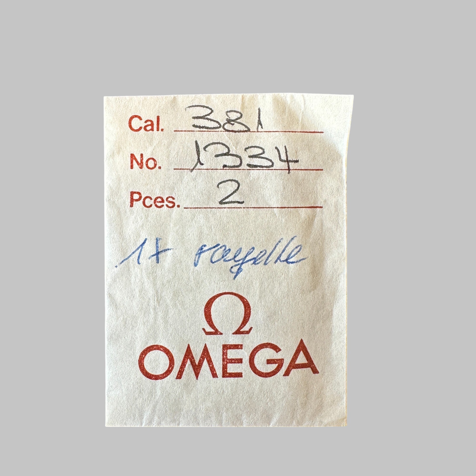 OMEGA CAL. 381 - REGULATOR 1334 NOS