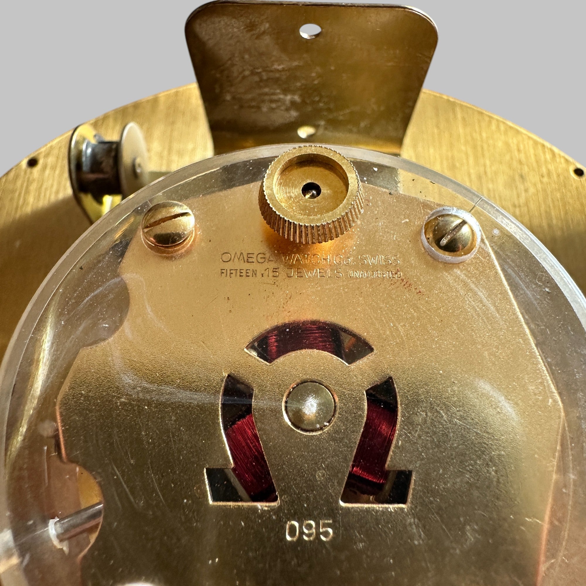 OMEGA CAL. 95 - MOVEMENT TABLE CLOCK GOOD, MOVEMENT ELECTRO-MECANIC