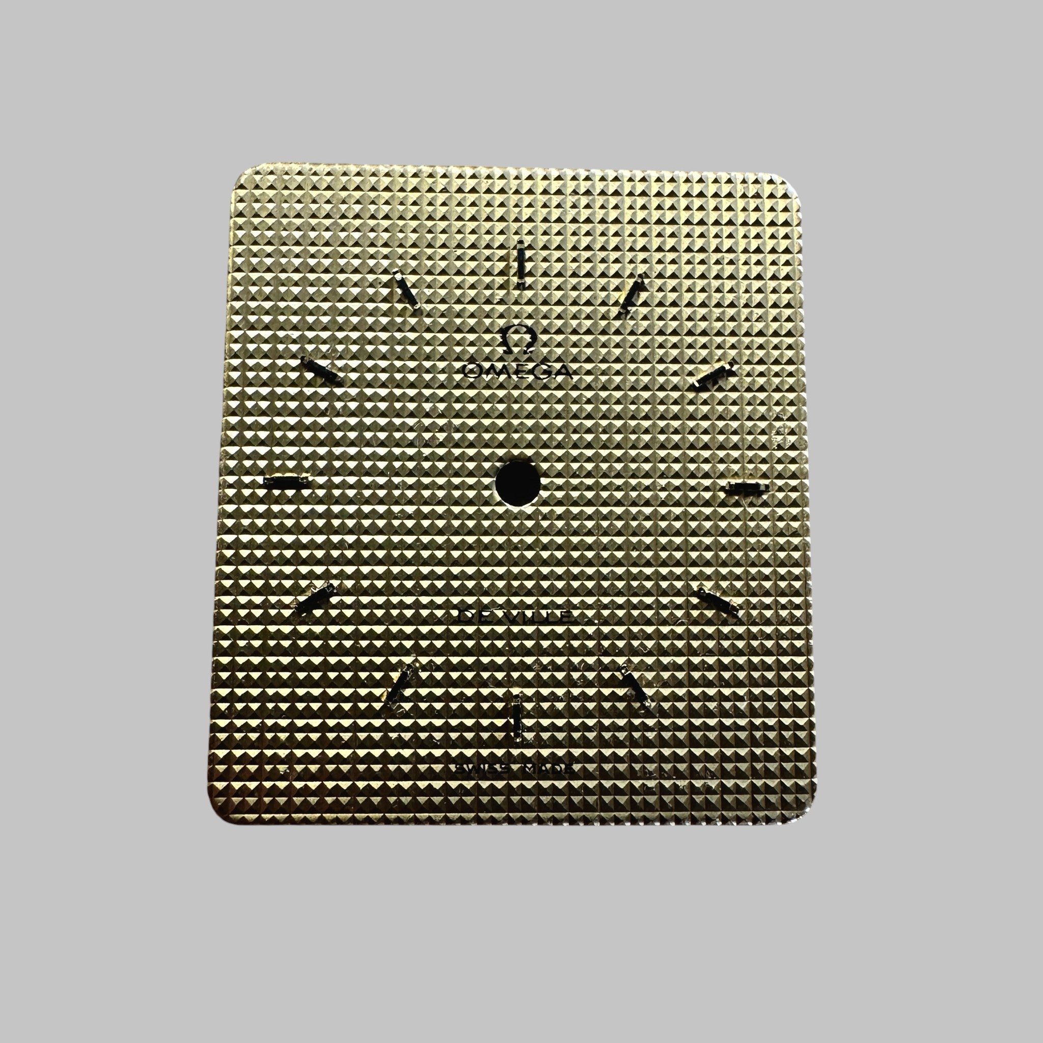 OMEGA  - CADRAN DE VILLE BON, JAUNE, DIM: 22,5X 20MM
