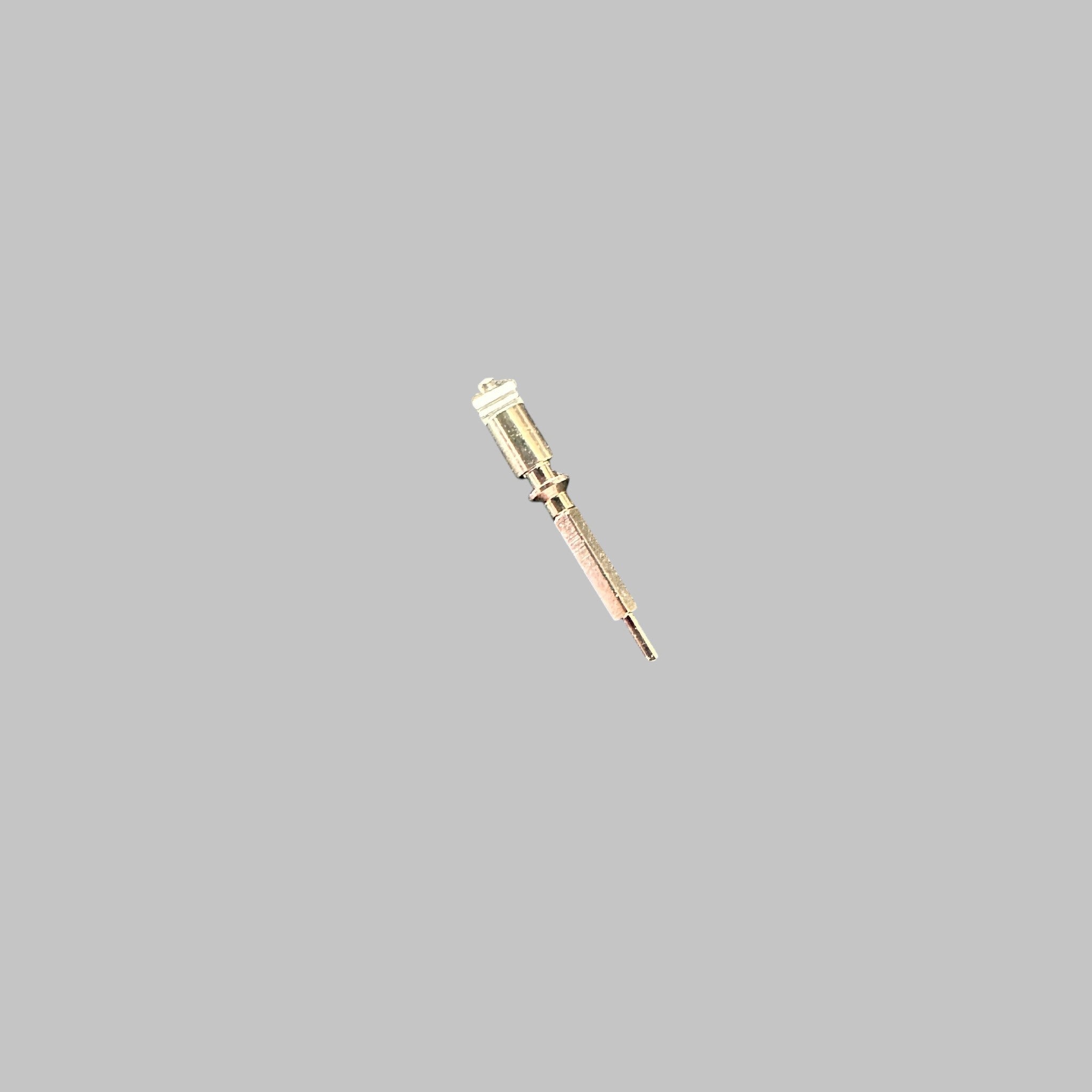 Genuine original vintage male stem from Omega for caliber 1045 - side view