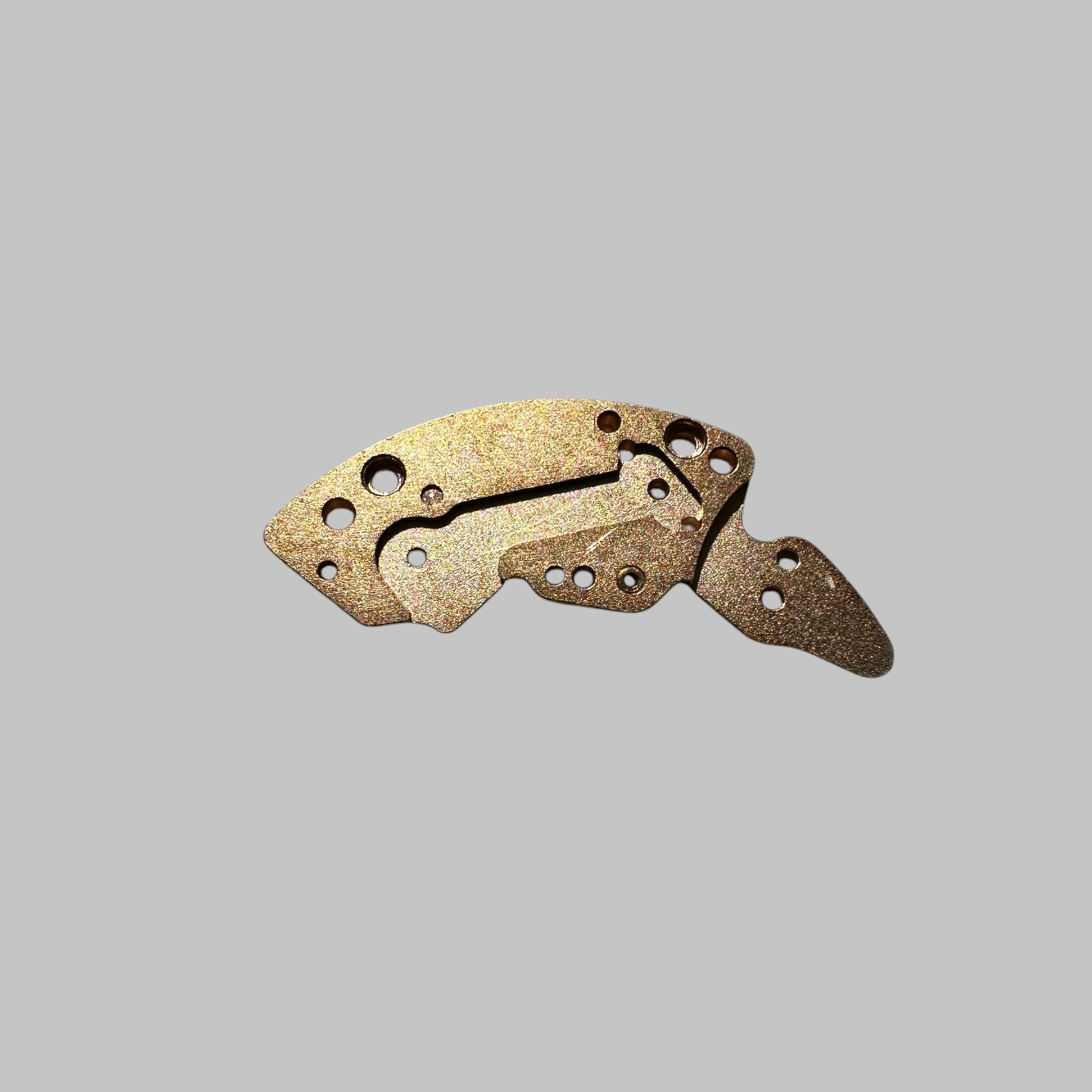 Genuine original vintage hour recorder bridge from Omega for caliber 1040 referenced with nomenclature 1775 - side view