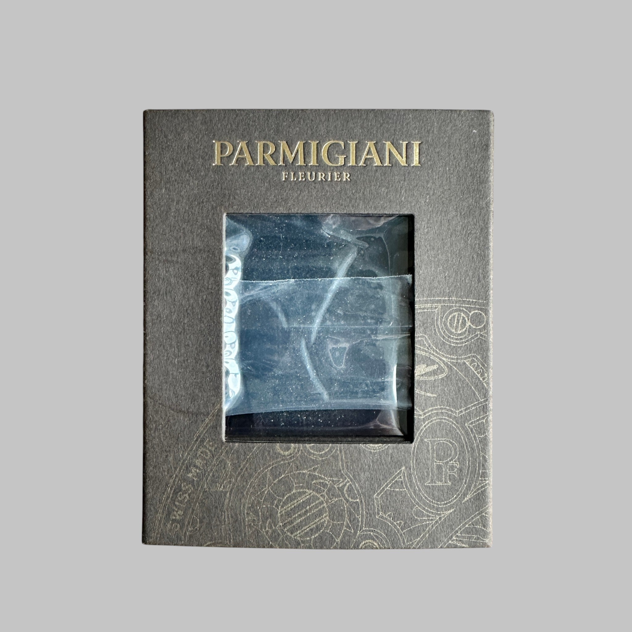 Genuine original vintage watch box from Parmigiani Fleurier - side view
