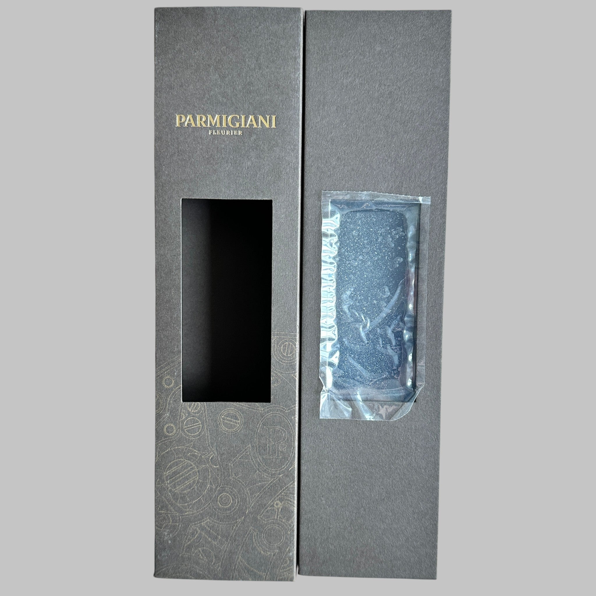 Genuine original vintage watch box from Parmigiani Fleurier - side view