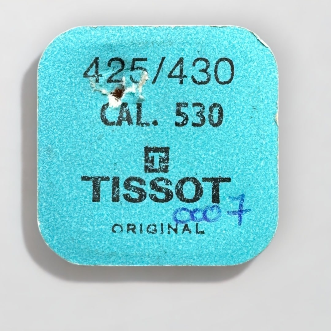 This is a picture of the TISSOT CAL. 530 - CLICK AND CLICK SPRING 425, 430 watch component.