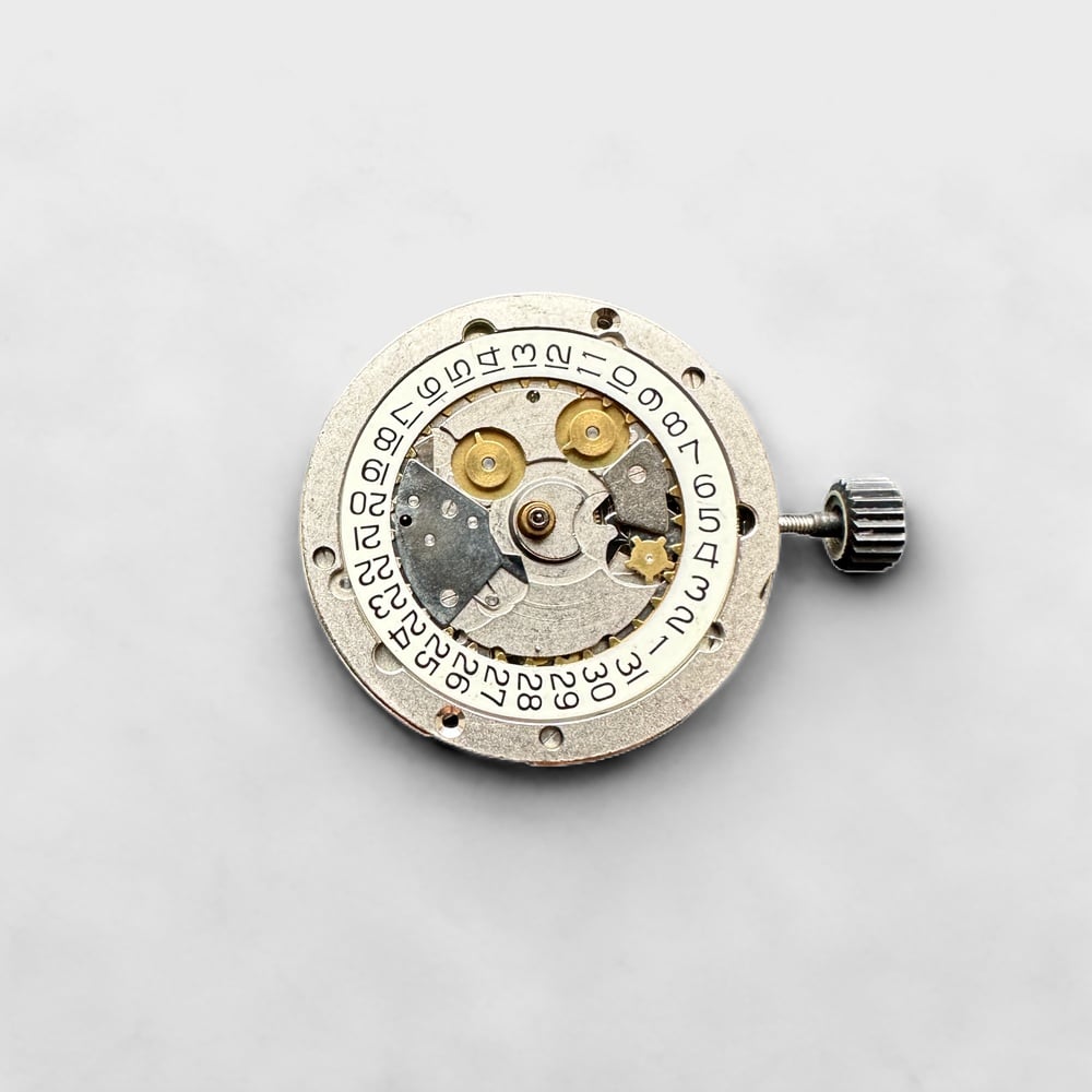 This is a picture of the VALJOUX CAL. 7750 - AUTOMATIC MOVEMENT COMPLETE WITH OPENWORK ROTOR watch component.