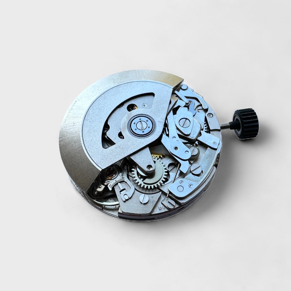 This is a picture of the VALJOUX CAL. 7750 - AUTOMATIC MOVEMENT COMPLETE WITH OPENWORK ROTOR watch component.