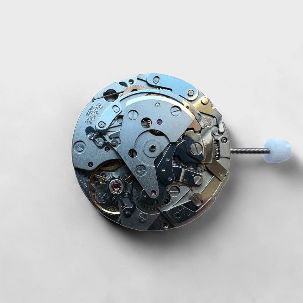 This is a picture of the VALJOUX CAL. 7750 - AUTOMATIC MOVEMENT WITHOUT ROTOR watch component.