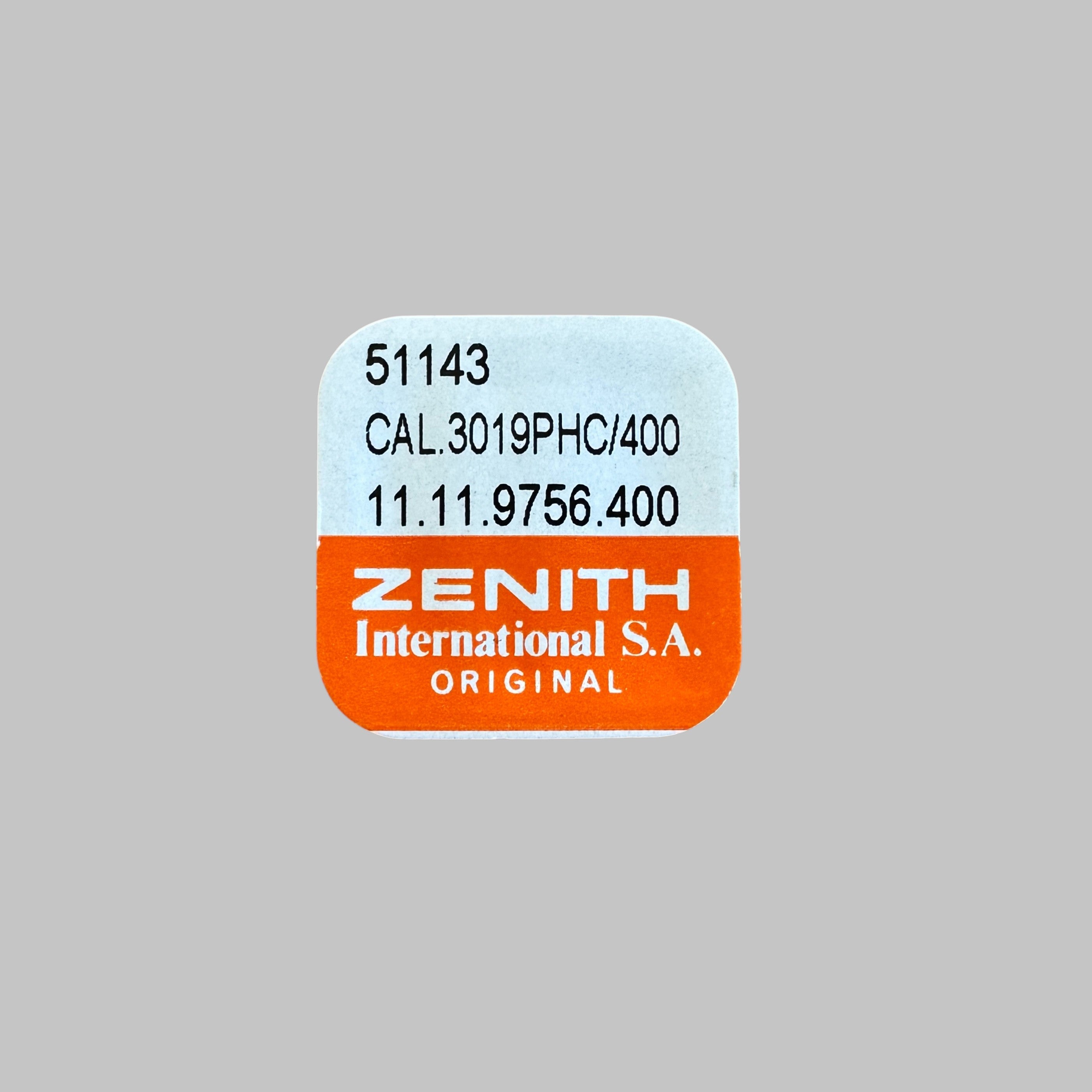 Genuine original vintage rotor screw from Zenith for caliber 3019/400 referenced with nomenclature 51143 - side view