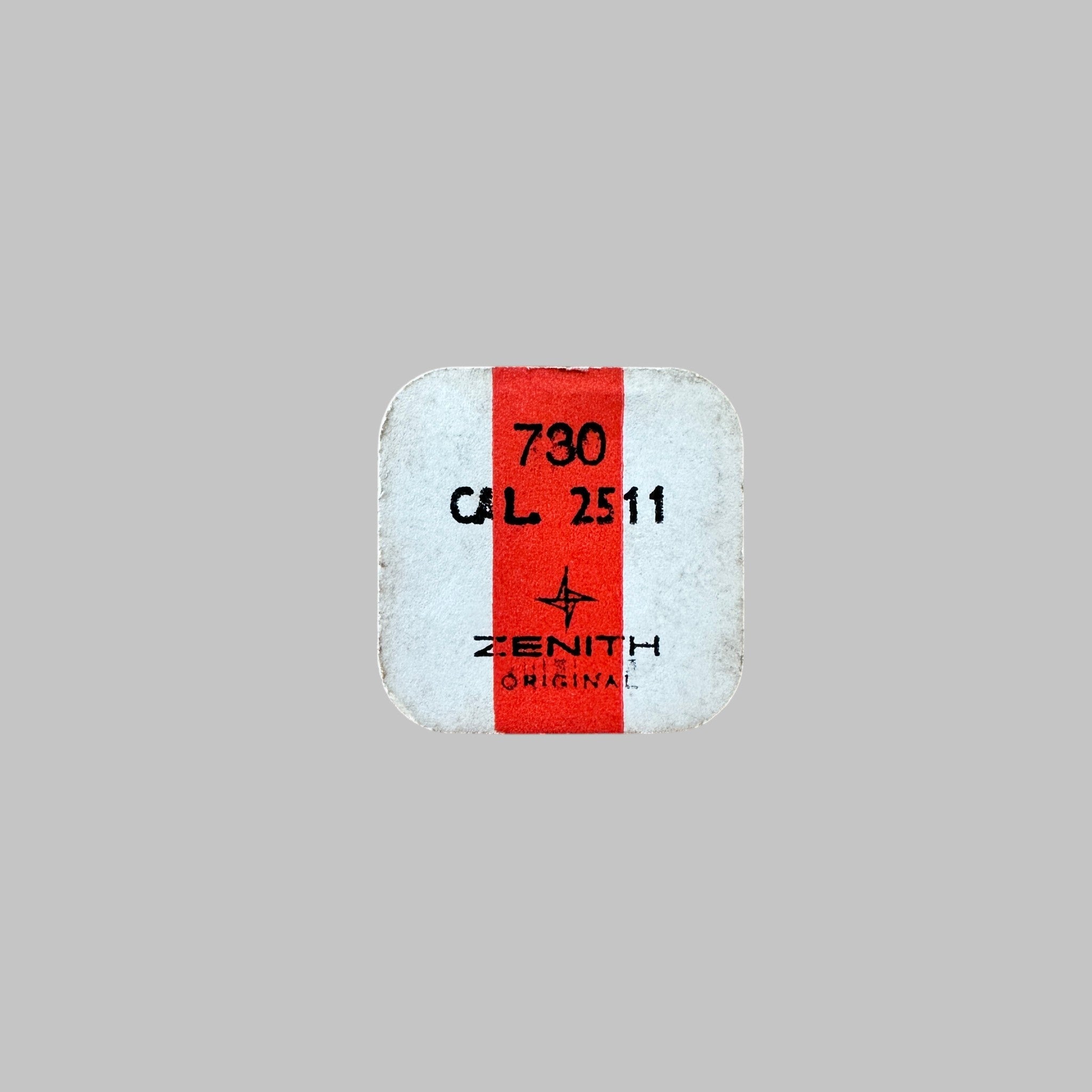 Genuine original vintage double plateau for balance from Zenith for caliber 2511 referenced with nomenclature 730 - side view