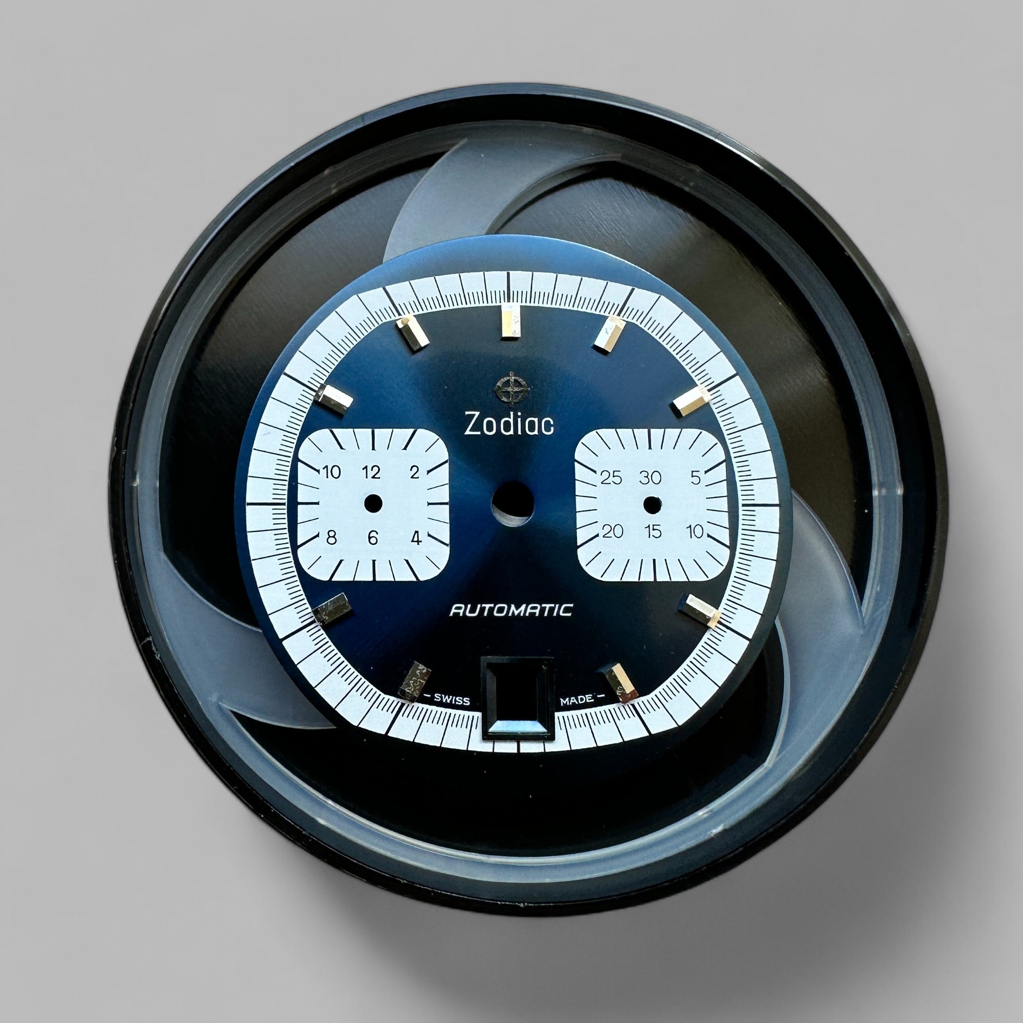 ZODIAC - DIAL BUREN 12, BLUE AND WHITE