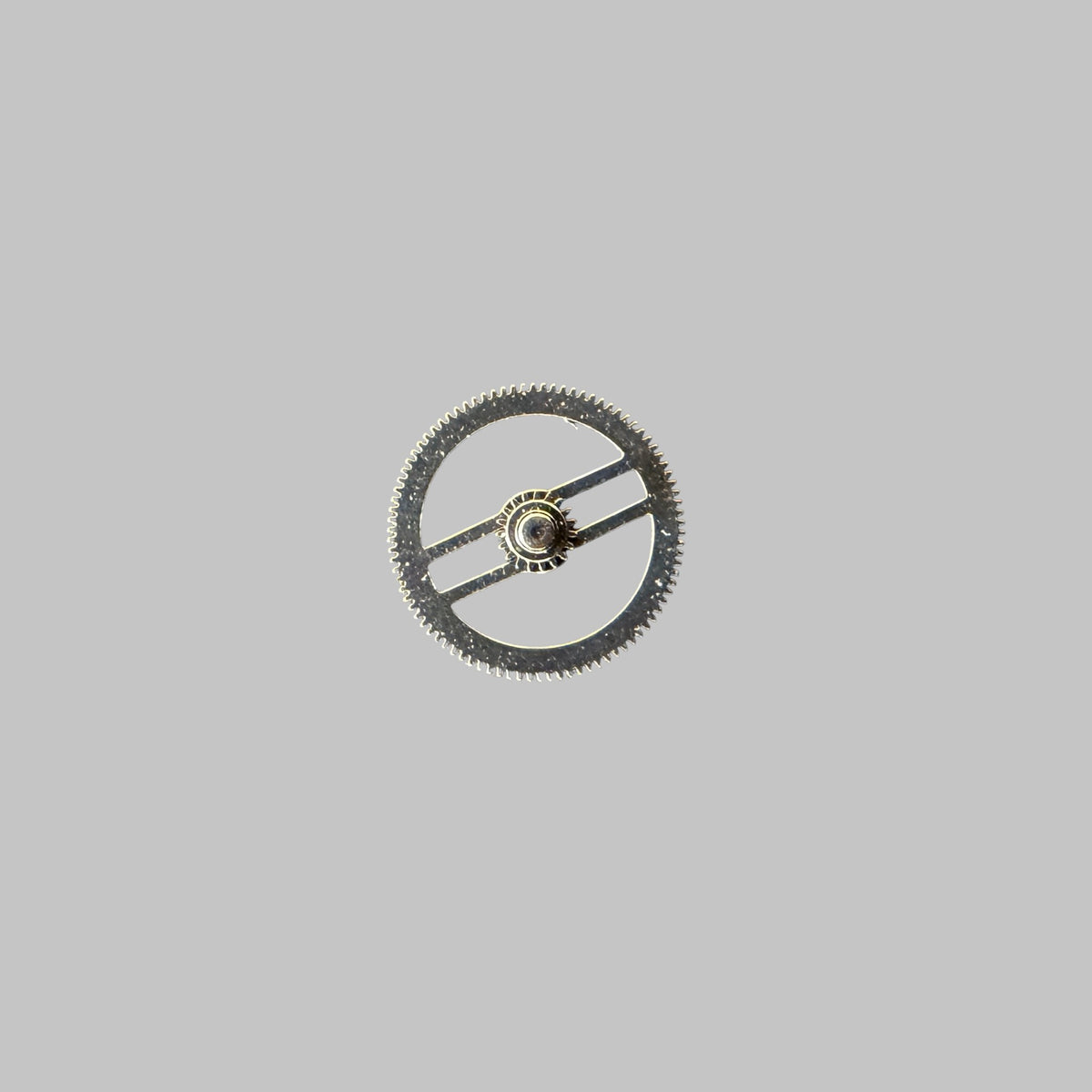 Genuine original vintage cannon pinion from Cartier for caliber 9611/9612MC of the model SQUELETTE of line SANTOS - side view